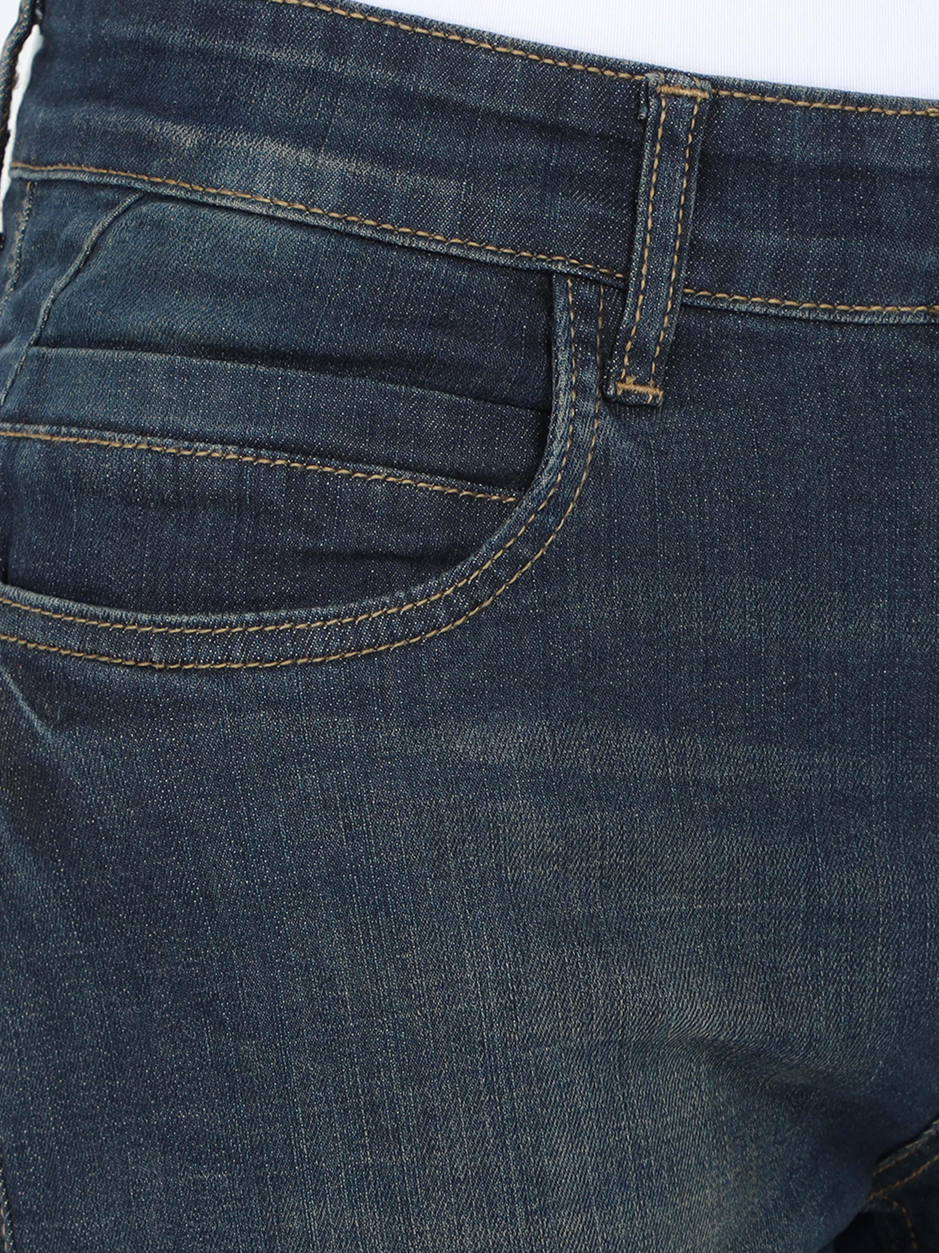 Men Slim Fit Jeans Shadow Blue Jean