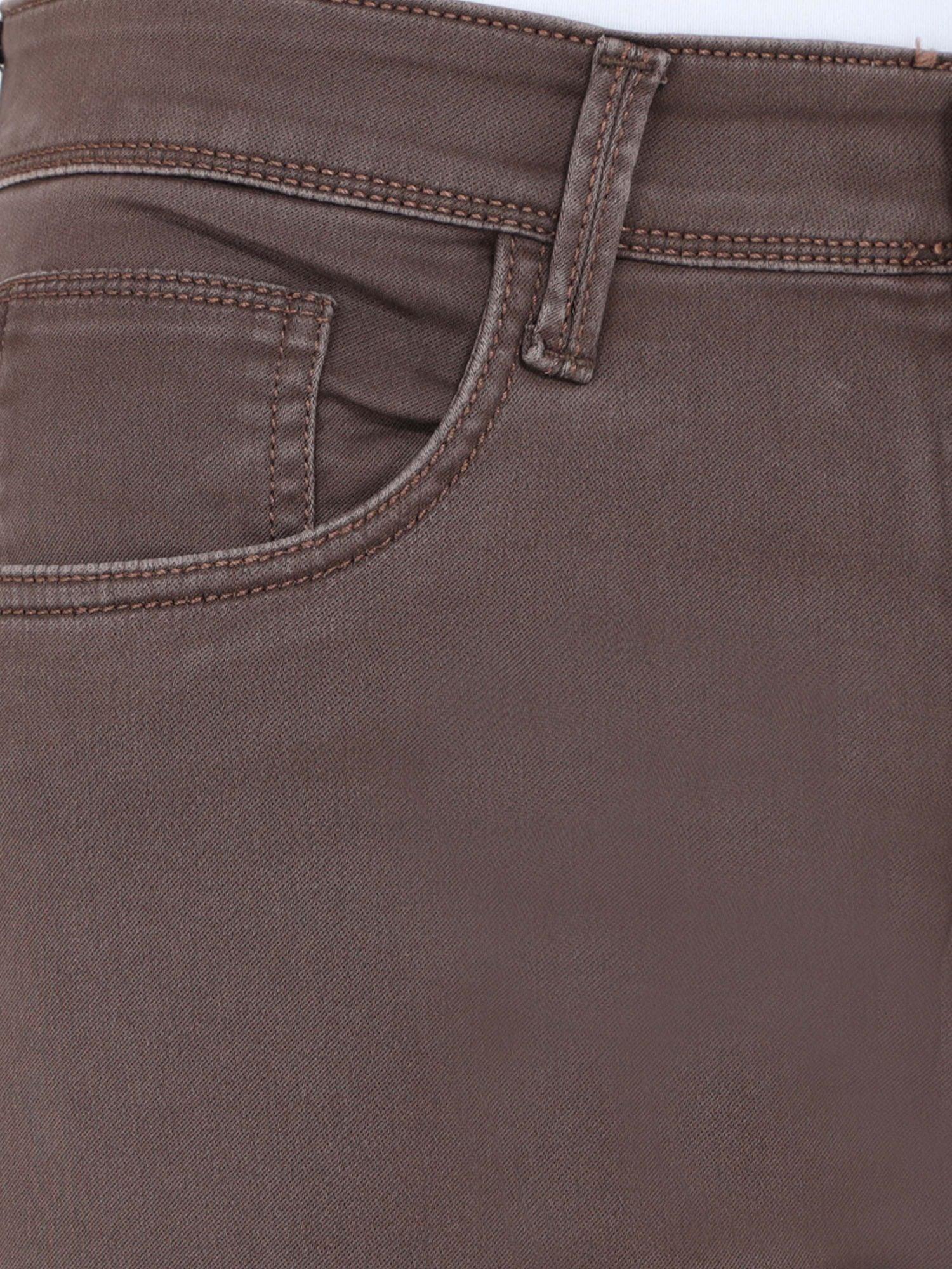 Men's Slim Fit Jeans - Brown - Triggerjeans