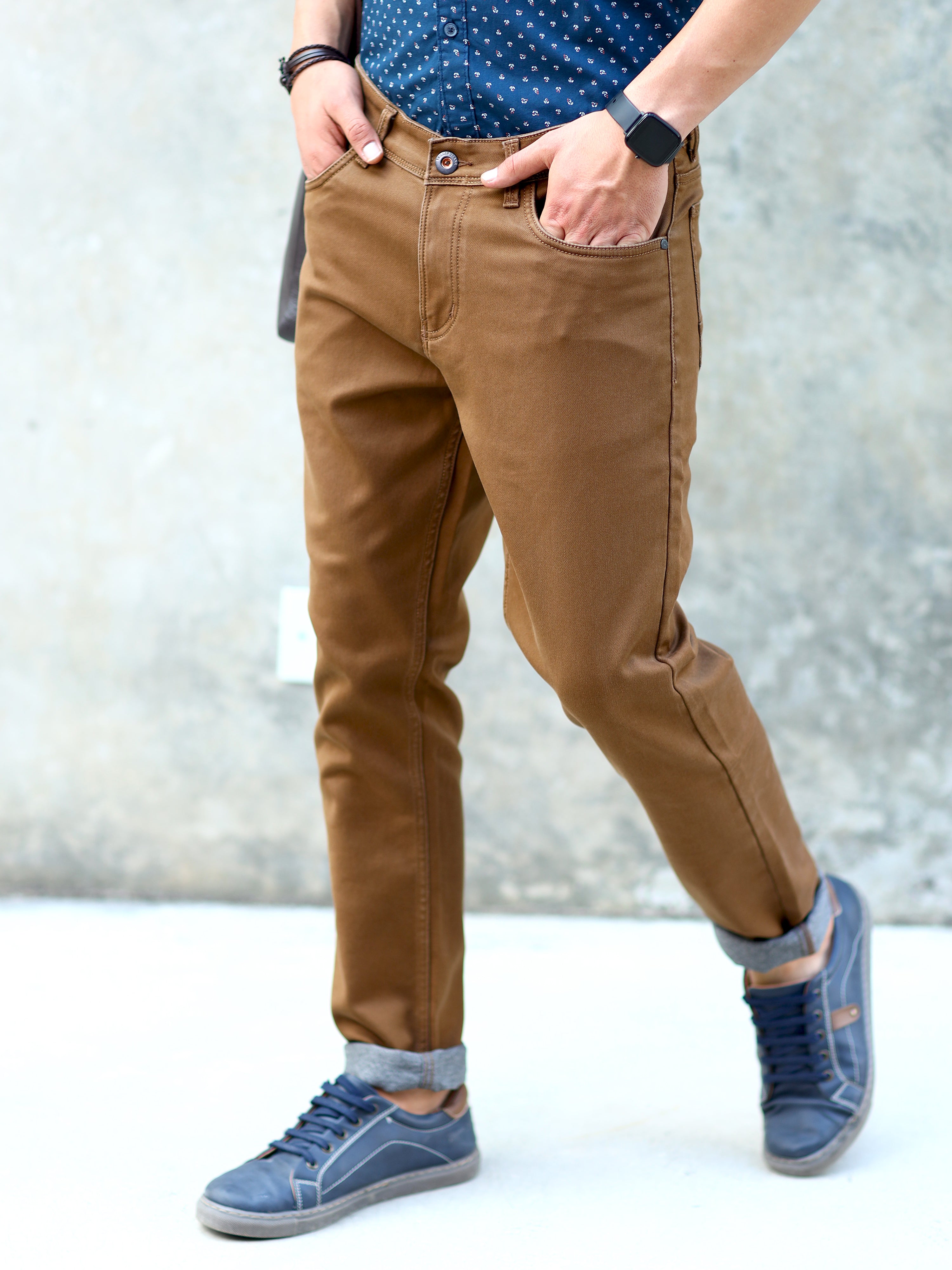 Brown cargo jeans