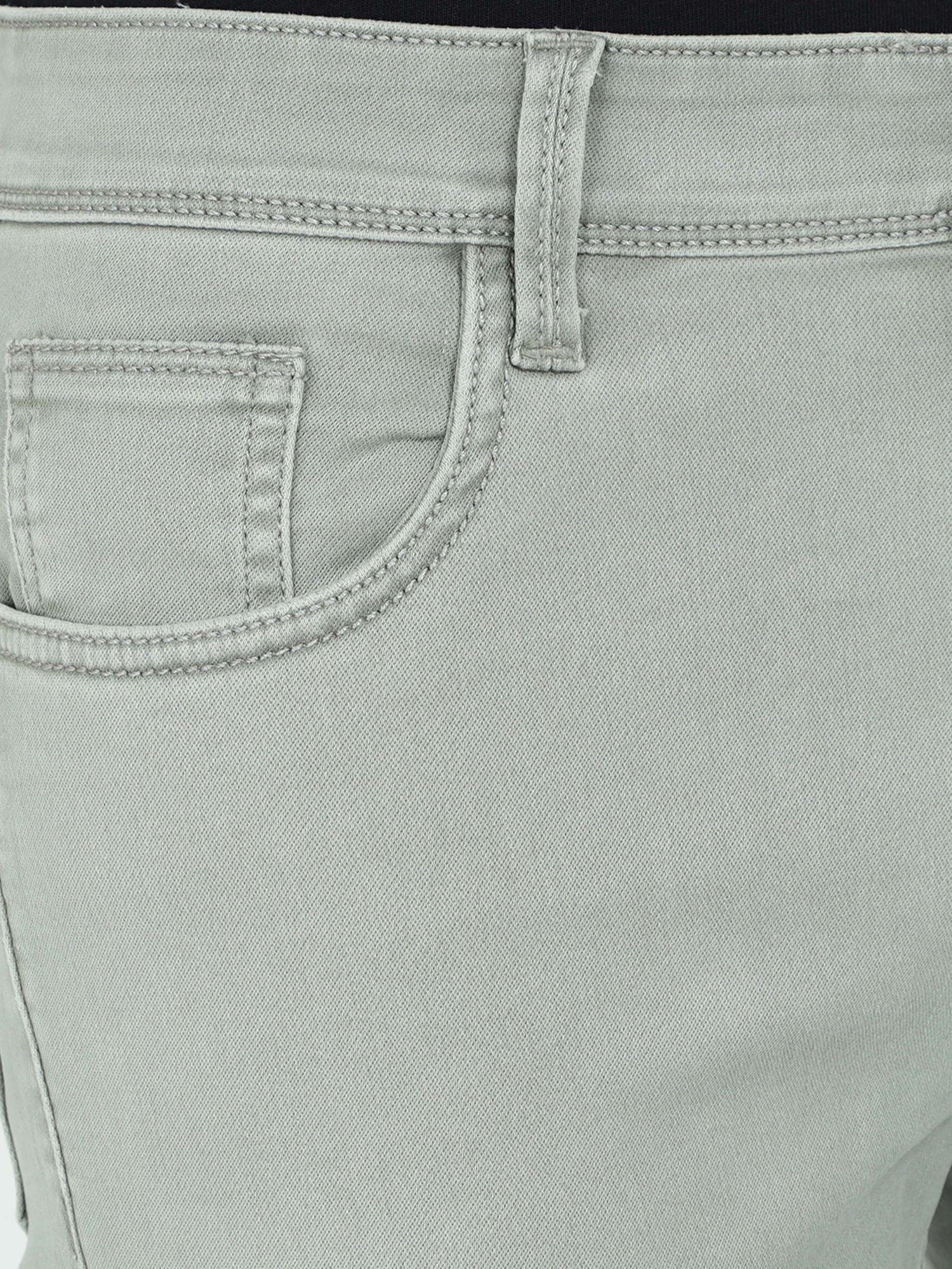 Men's Slim Fit Jeans - Light Olive - Triggerjeans
