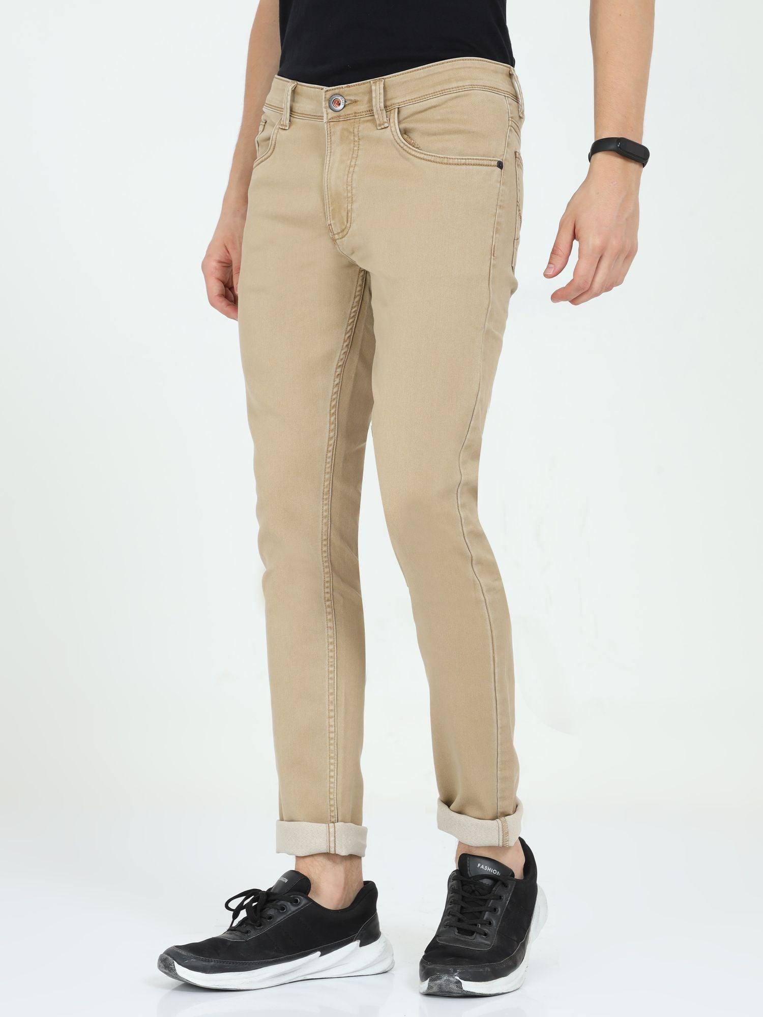 Men's Slim Fit Jeans - Light Khaki