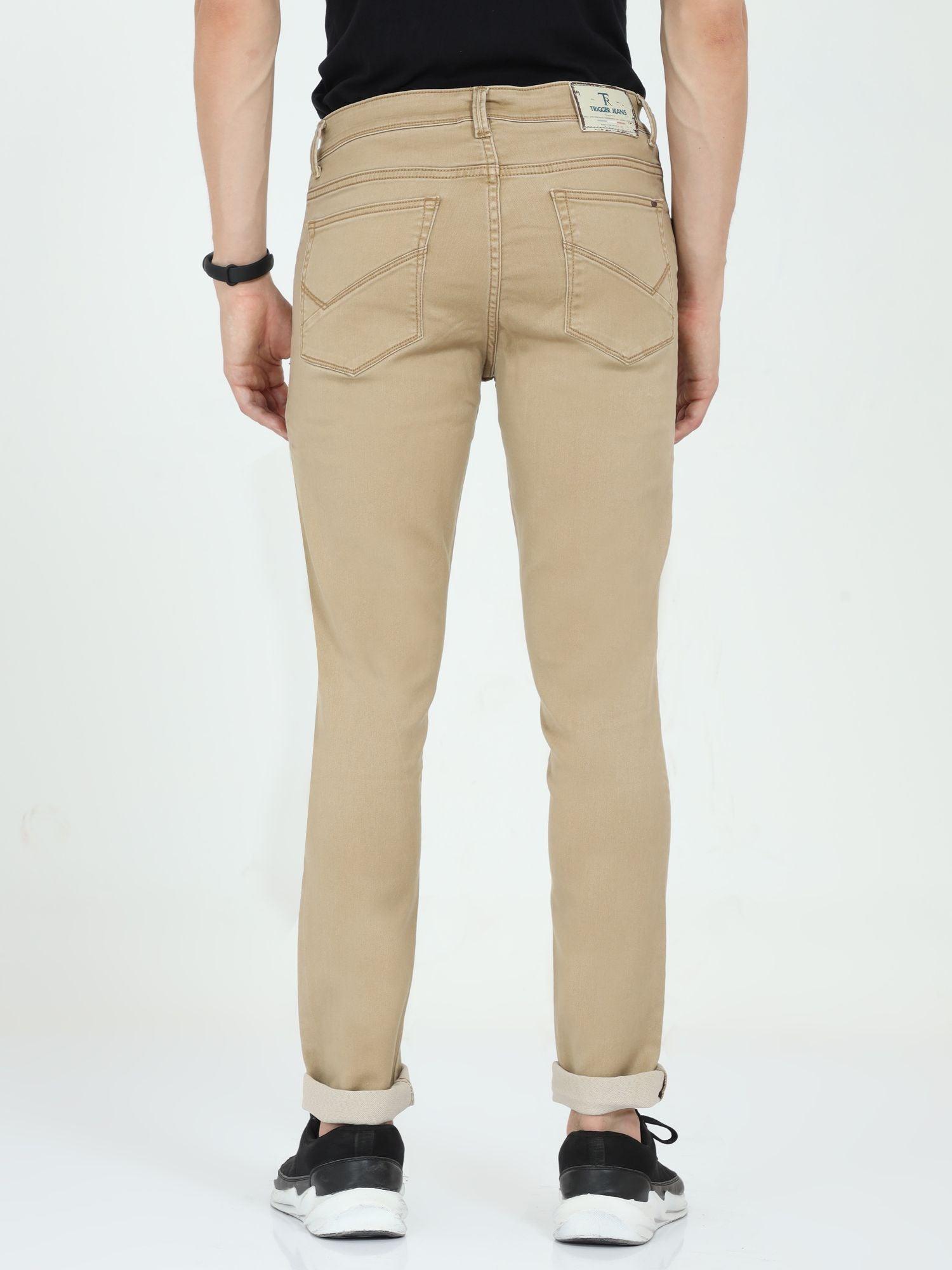 Men's Slim Fit Jeans - Light Khaki