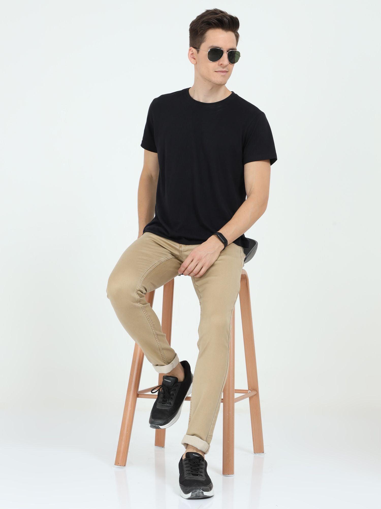 Men's Slim Fit Jeans - Light Khaki