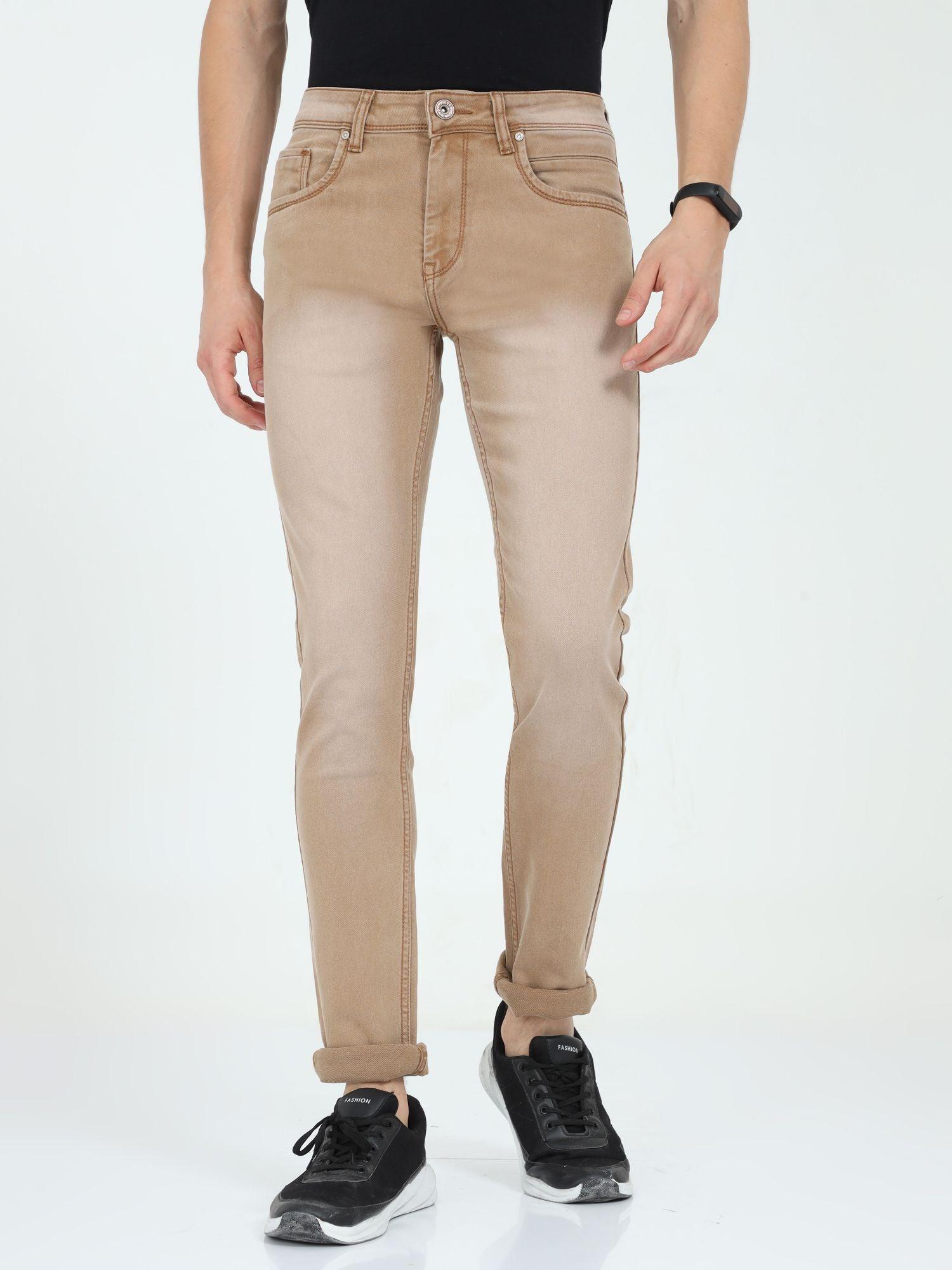 Men's Slim Fit Jeans - Khaki