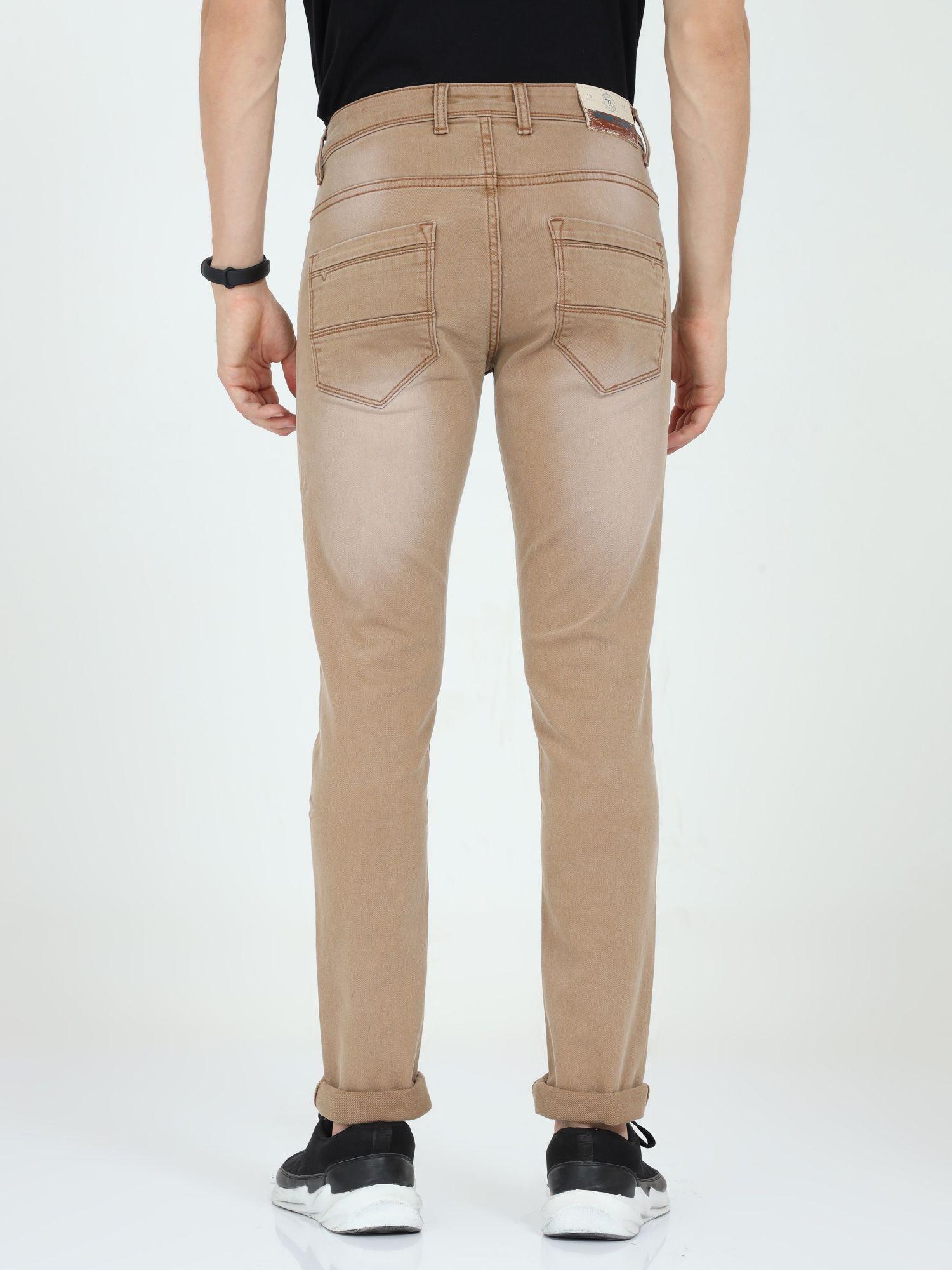 Men's Slim Fit Jeans - Khaki - Triggerjeans