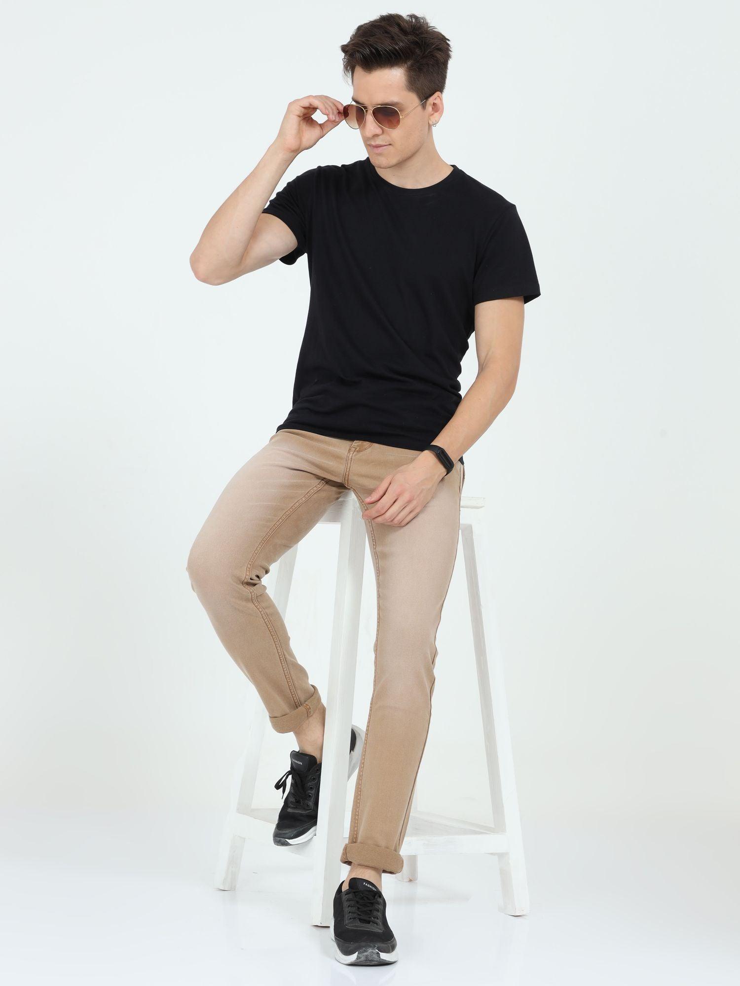 Men's Slim Fit Jeans - Khaki