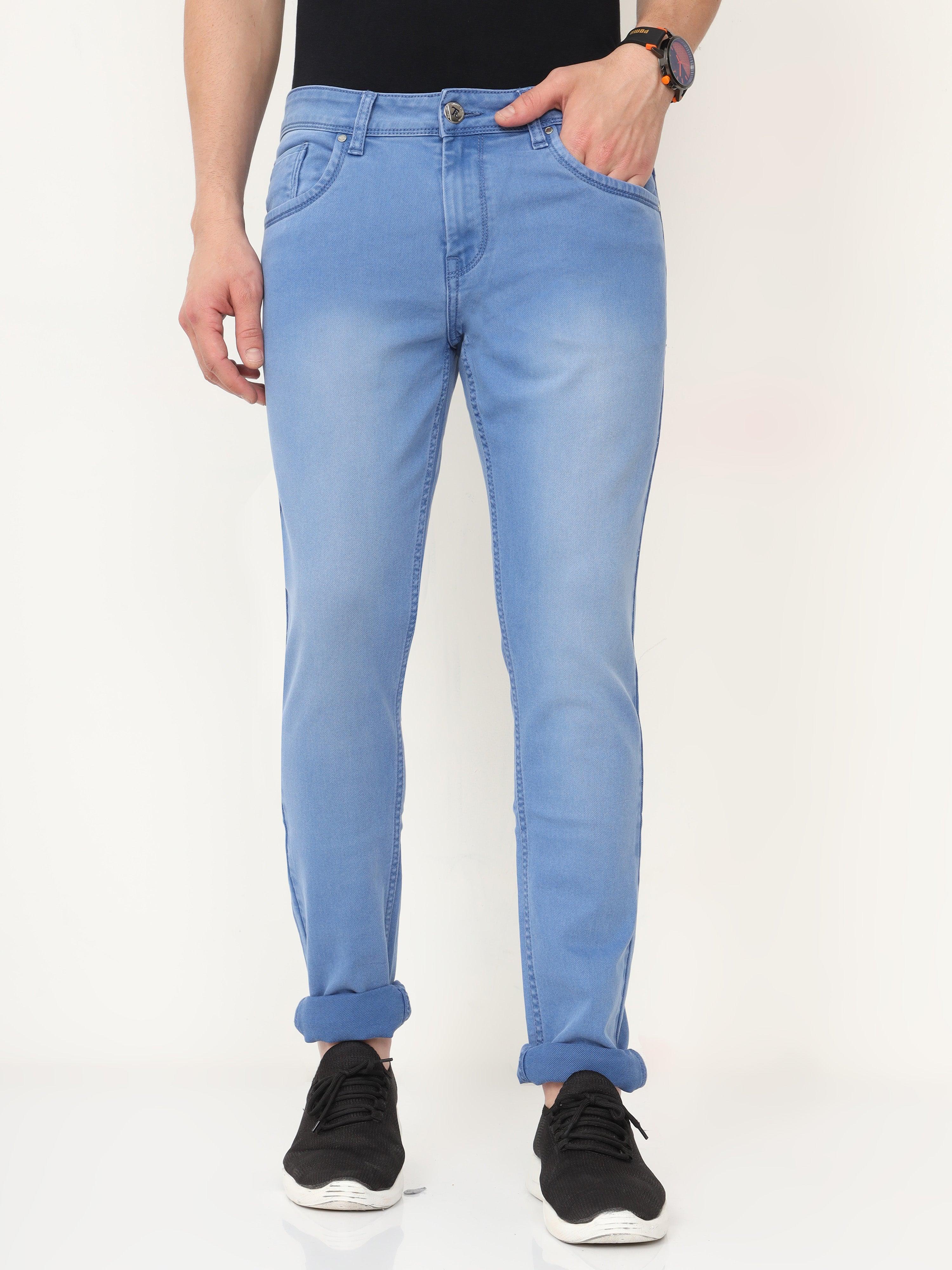 TRIGGER PLUS Men's Regular Fit Jeans - Blue - Triggerjeans