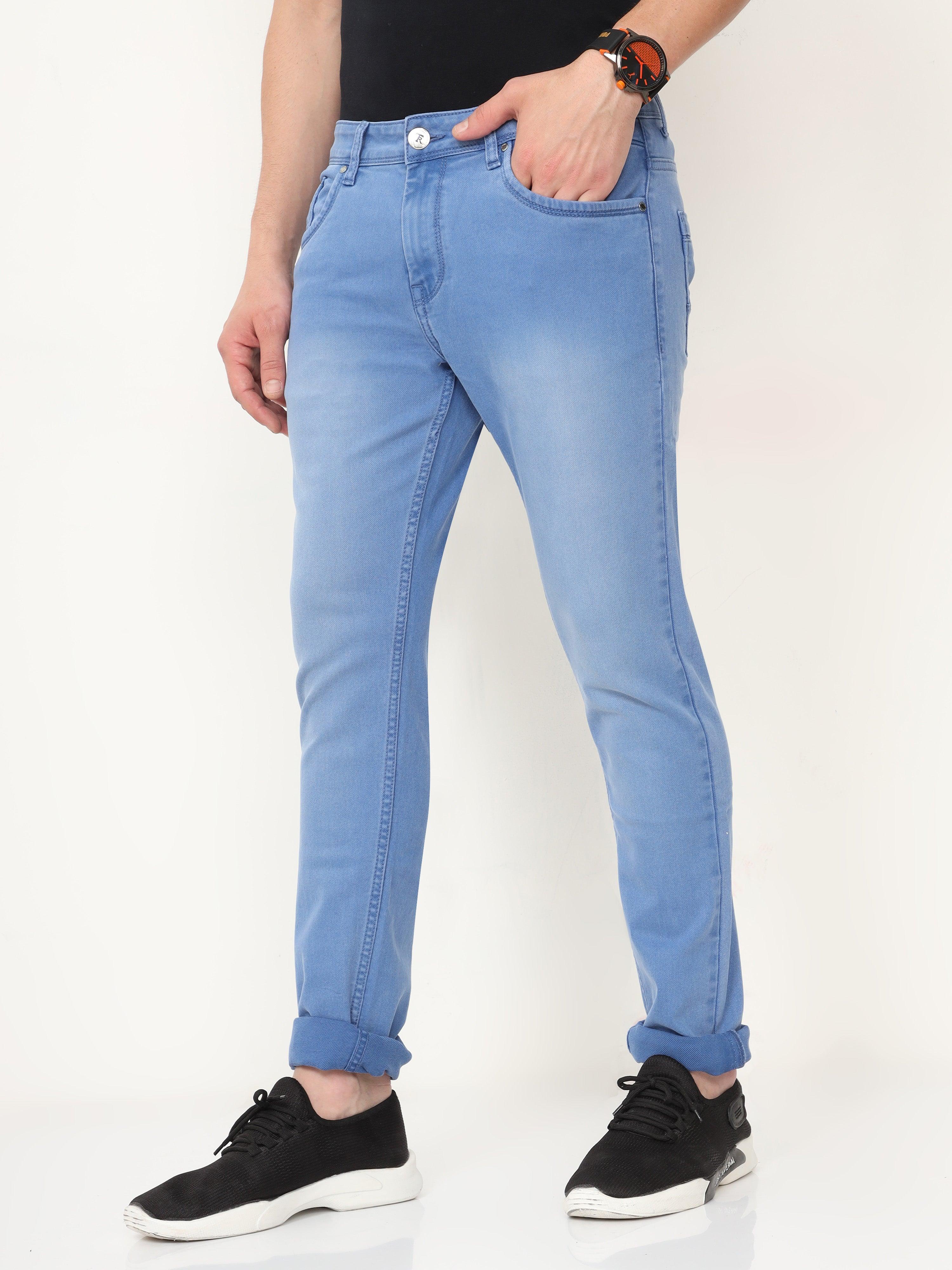 TRIGGER PLUS Men's Regular Fit Jeans - Blue - Triggerjeans