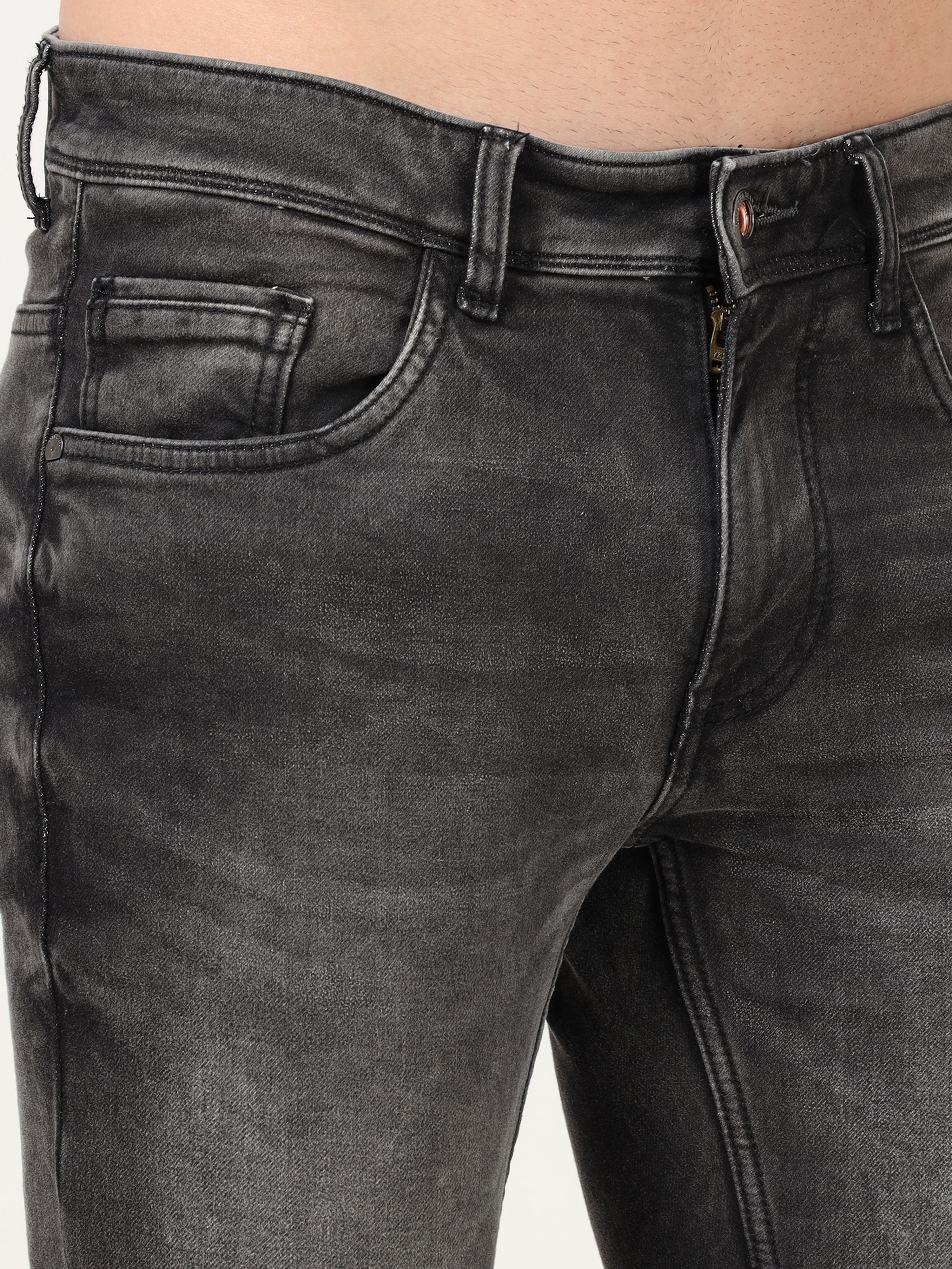 Men Skinny-Fit Black Jeans