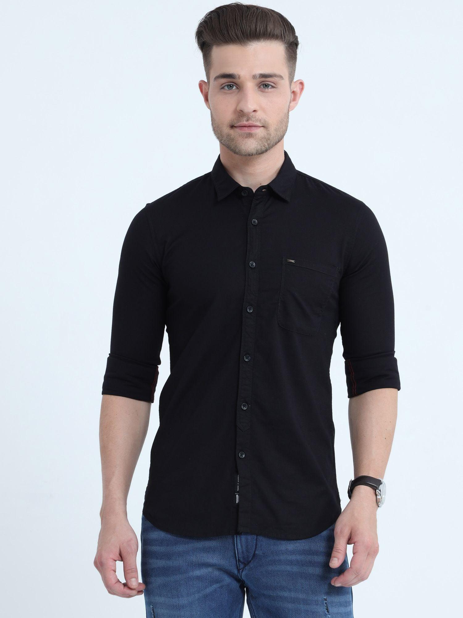  Solid Black Full Sleeves
