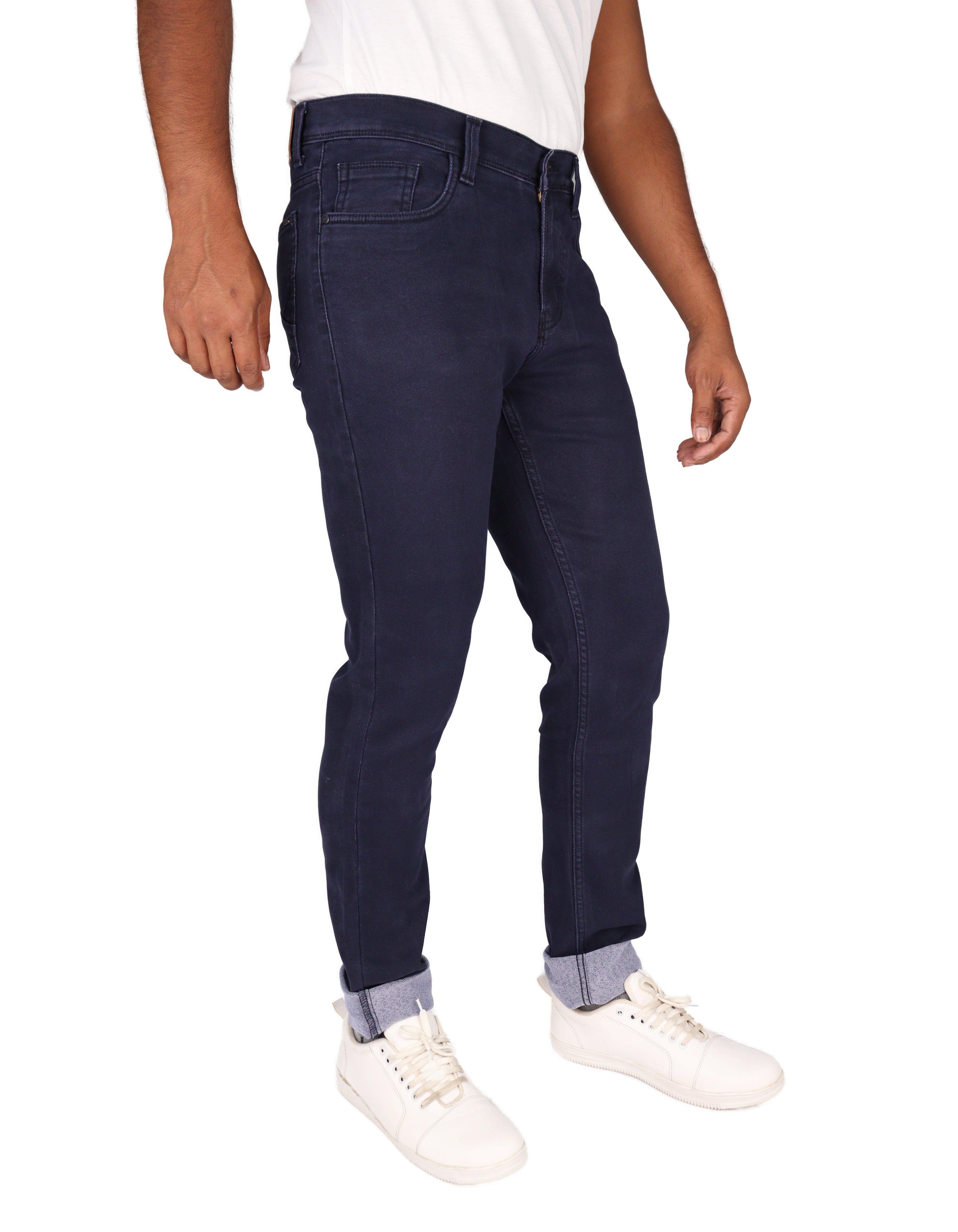 HyperFit - Men's Slim-Fit Trigger Blue Jeans