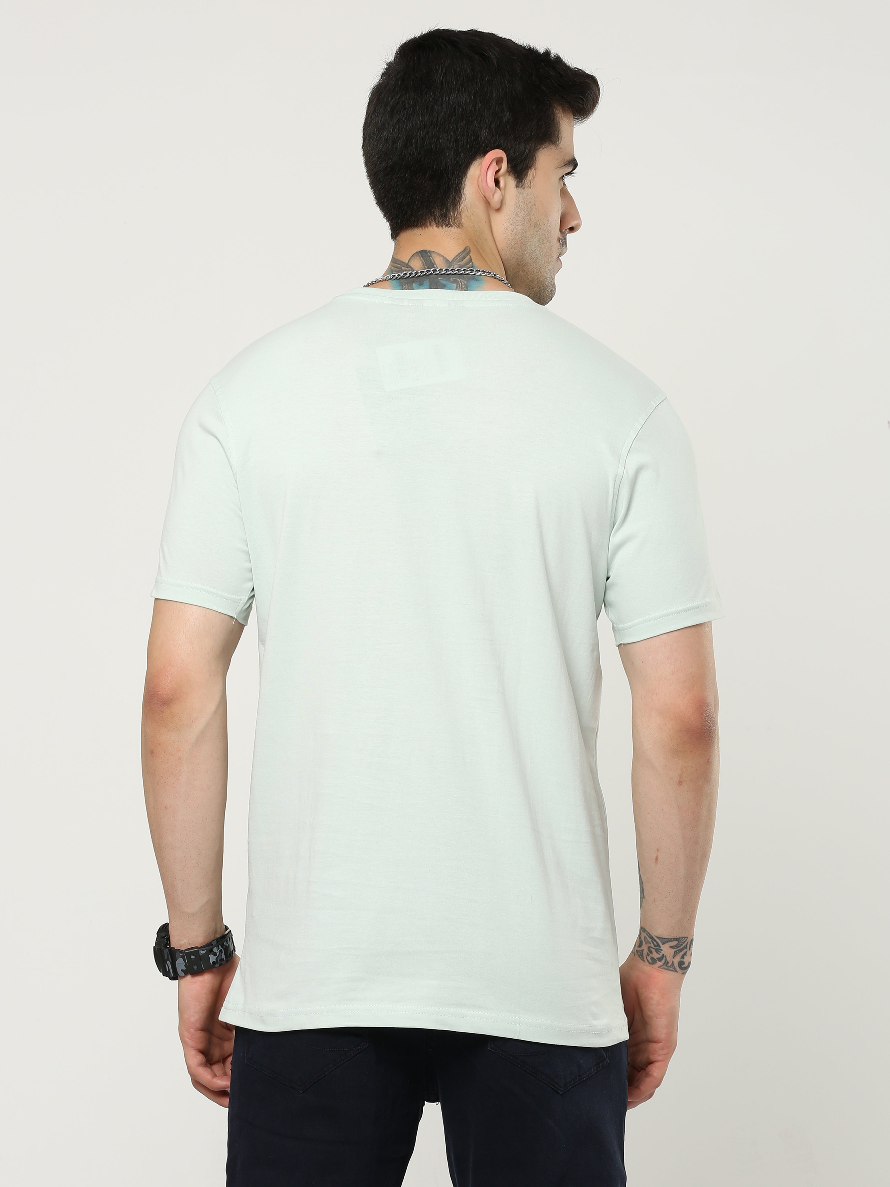Men GREEN LILY Round-neck T-shirt
