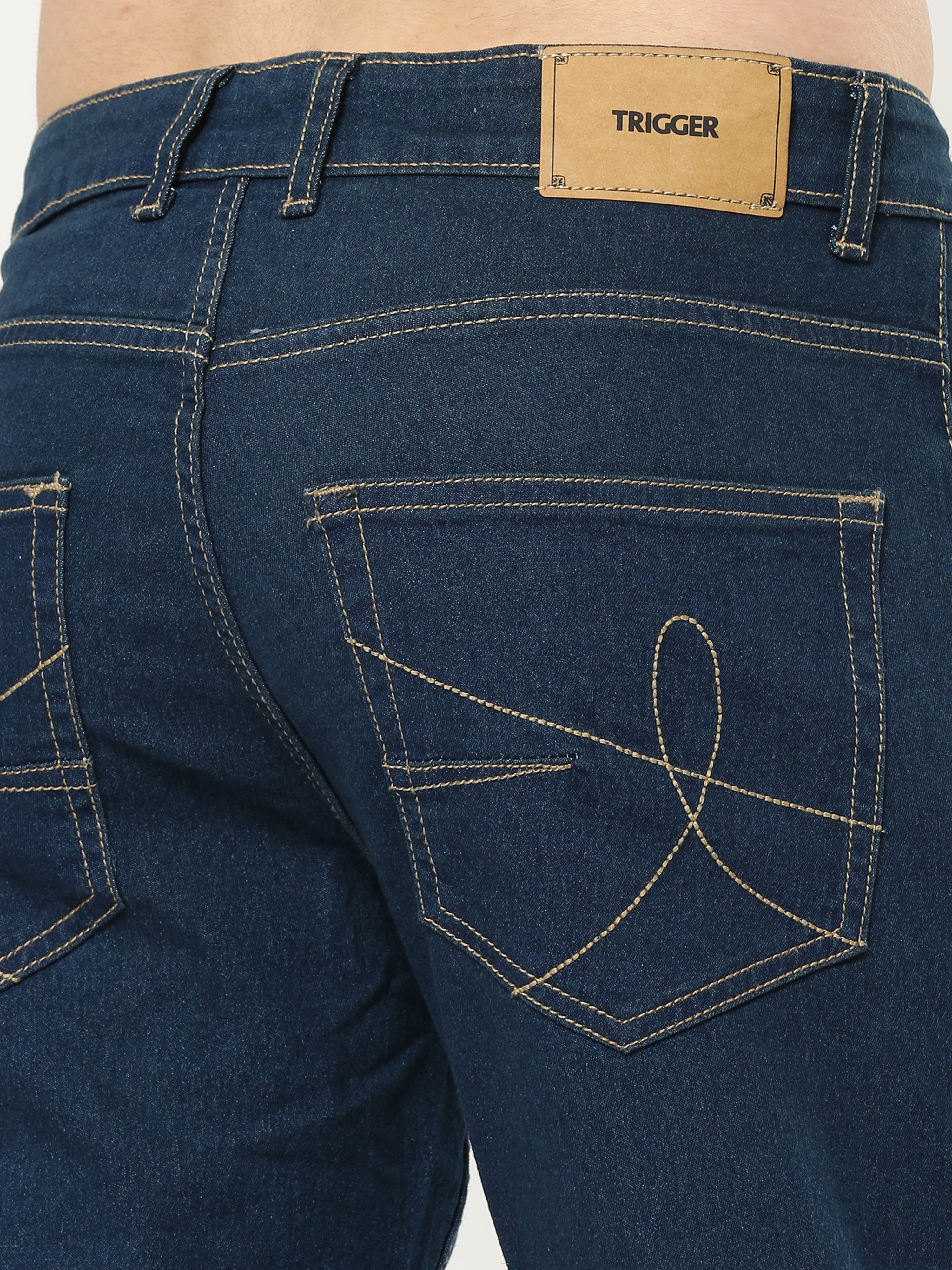 Men Slim Fit Blue Jeans