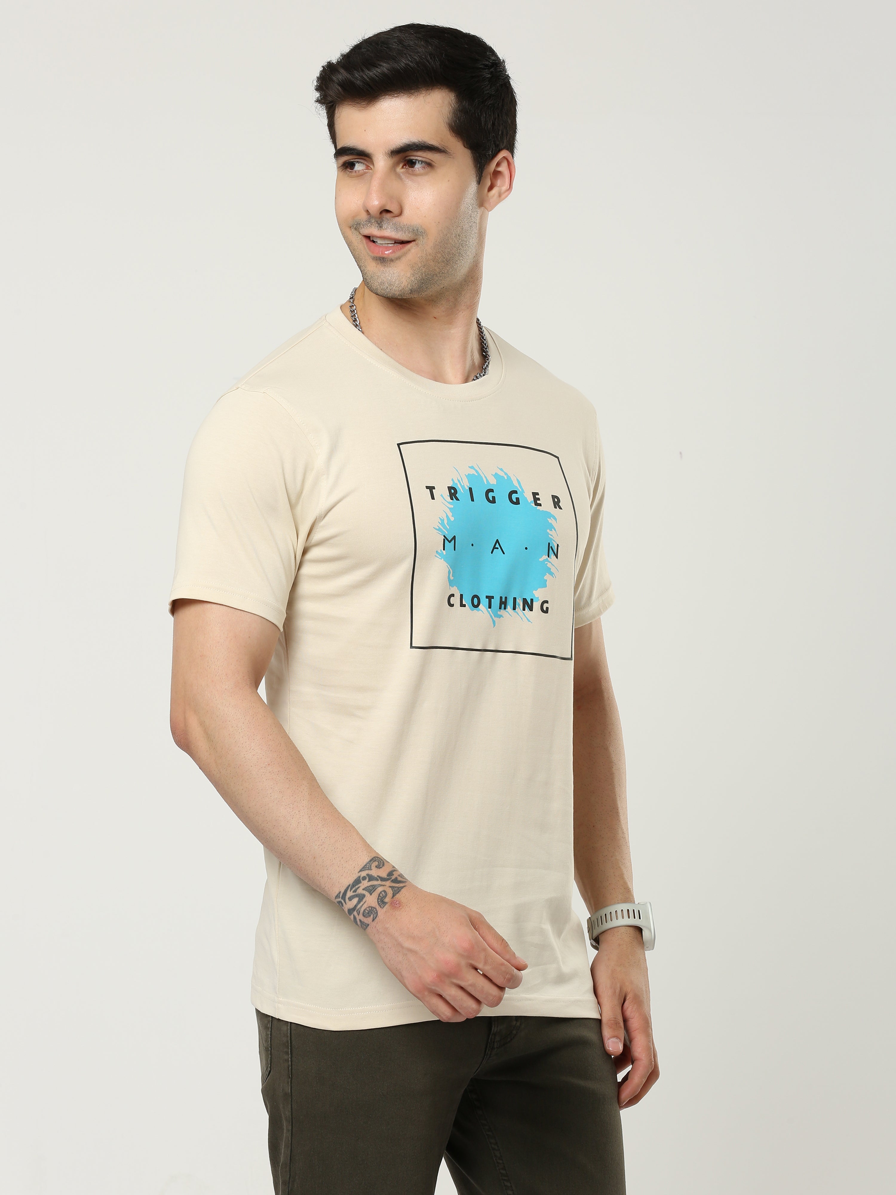 Men BRICH Round-neck T-shirt