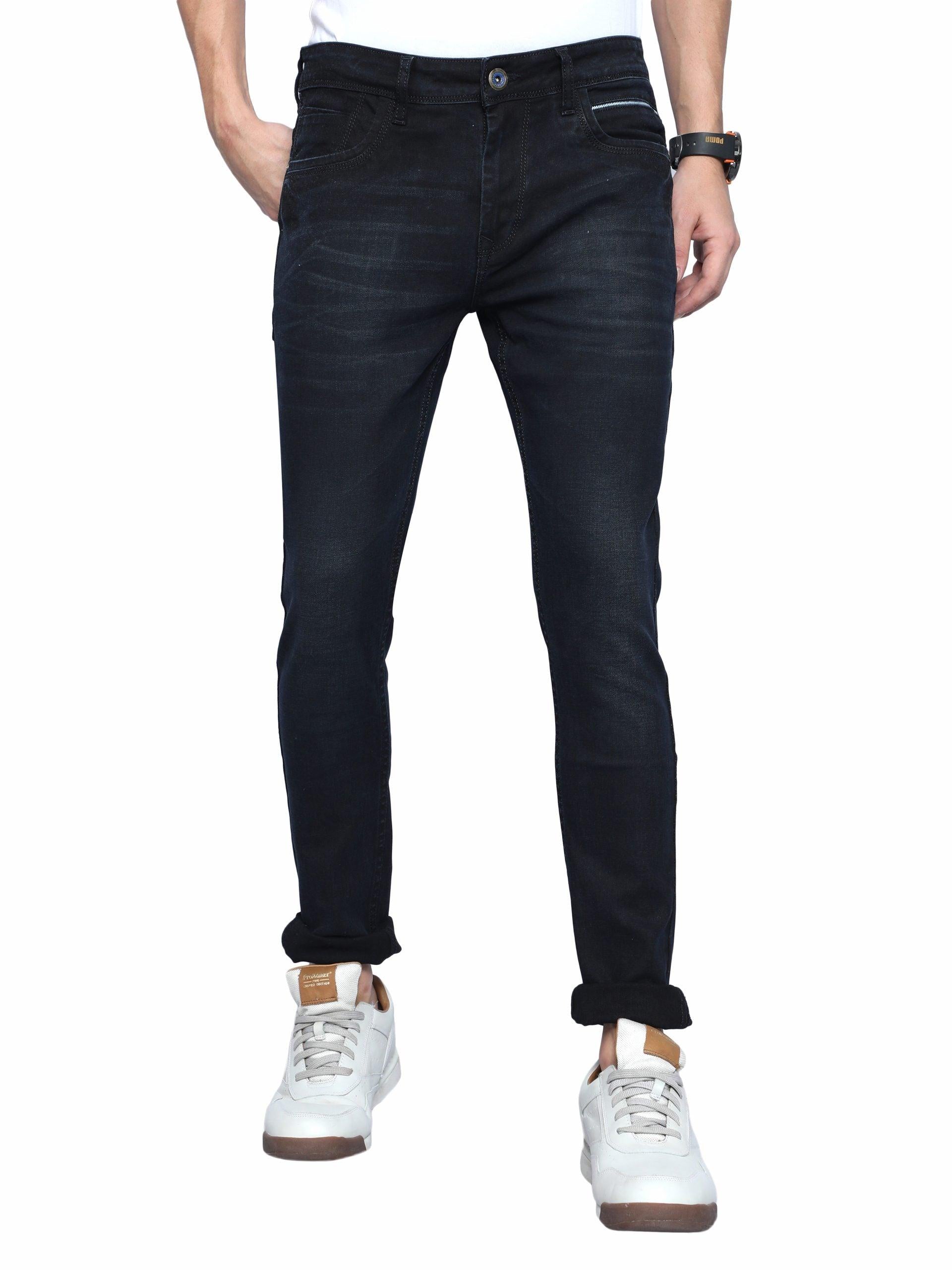 Men's Skinny Fit Jeans - Black - Triggerjeans