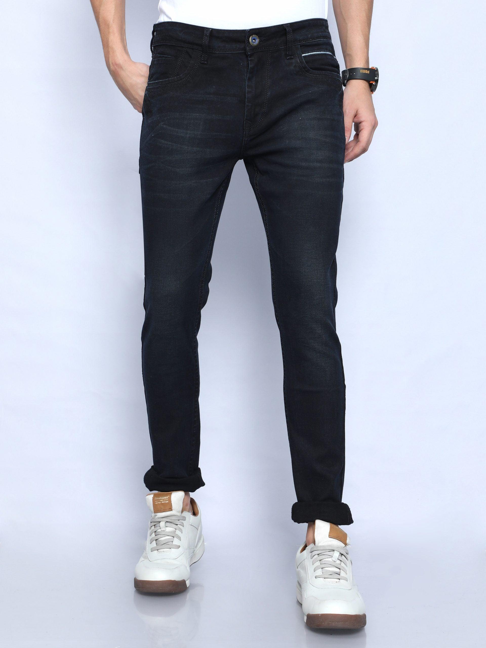 Men's Skinny Fit Jeans - Black - Triggerjeans