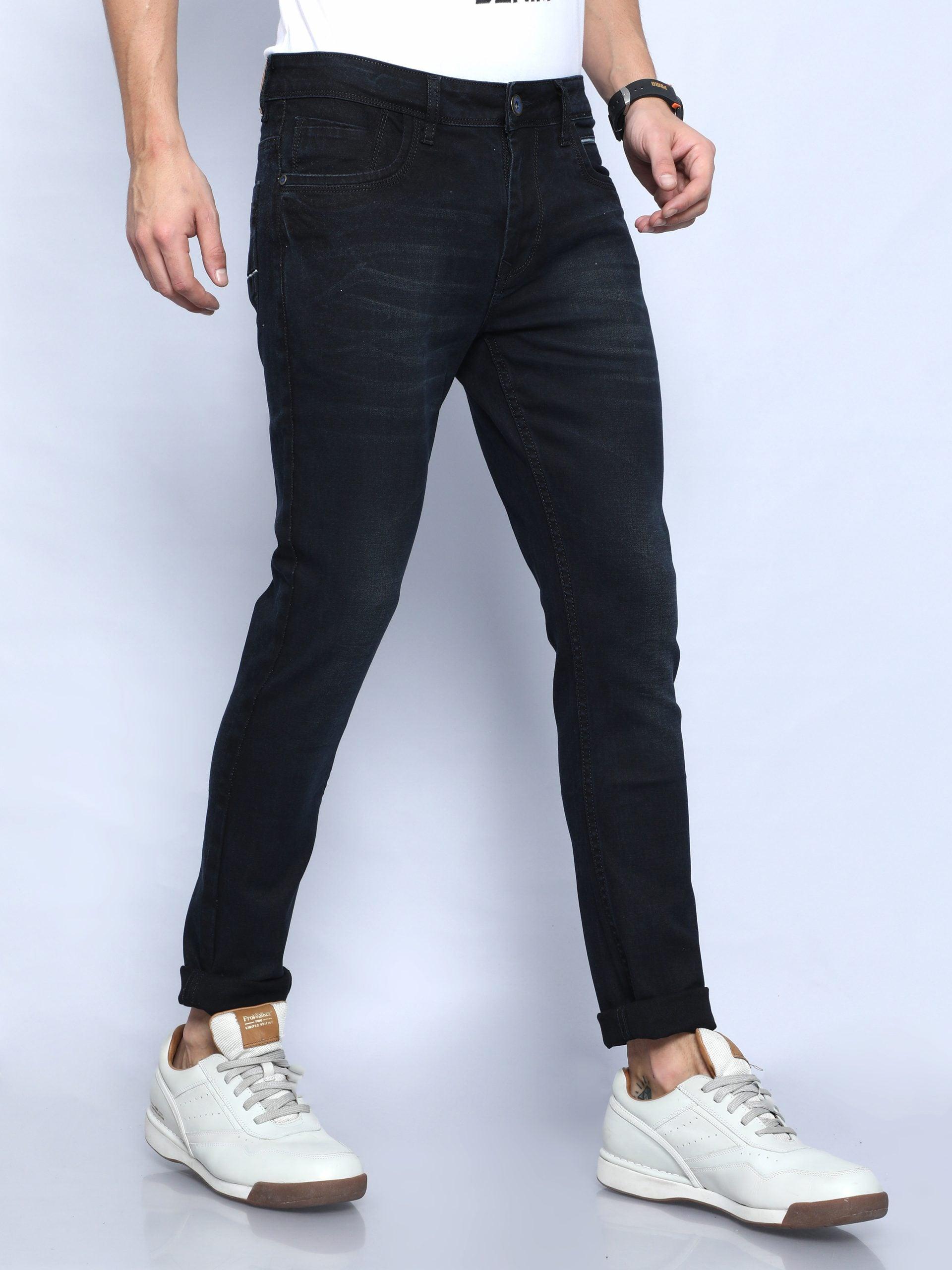 Men's Skinny Fit Jeans - Black - Triggerjeans