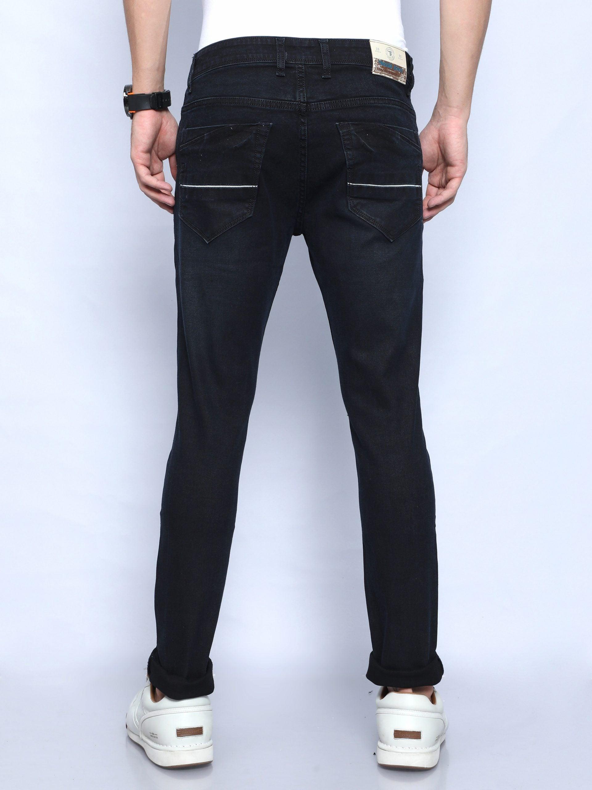 Men's Skinny Fit Jeans - Black - Triggerjeans