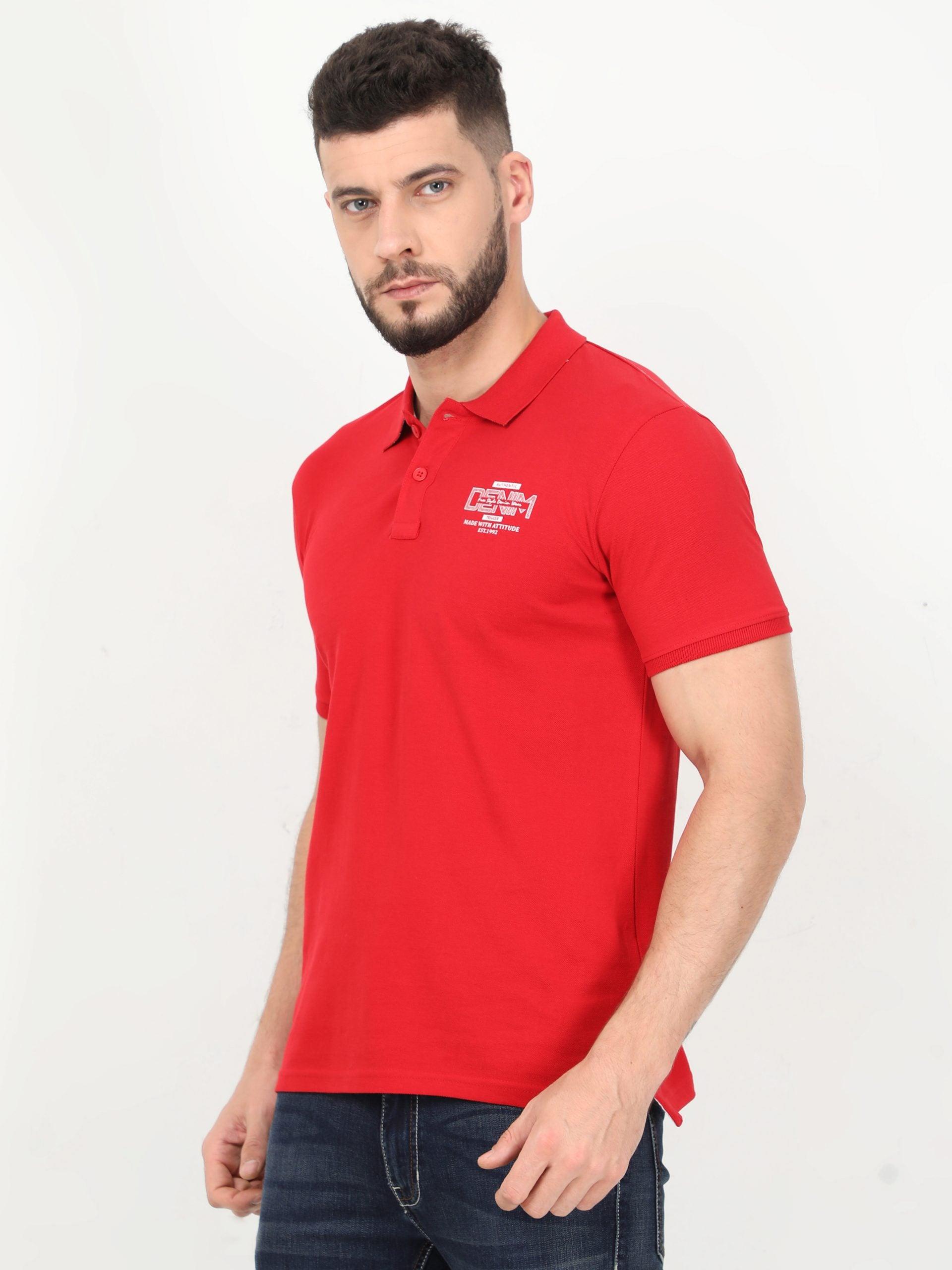 Men Red POLO T-shirt