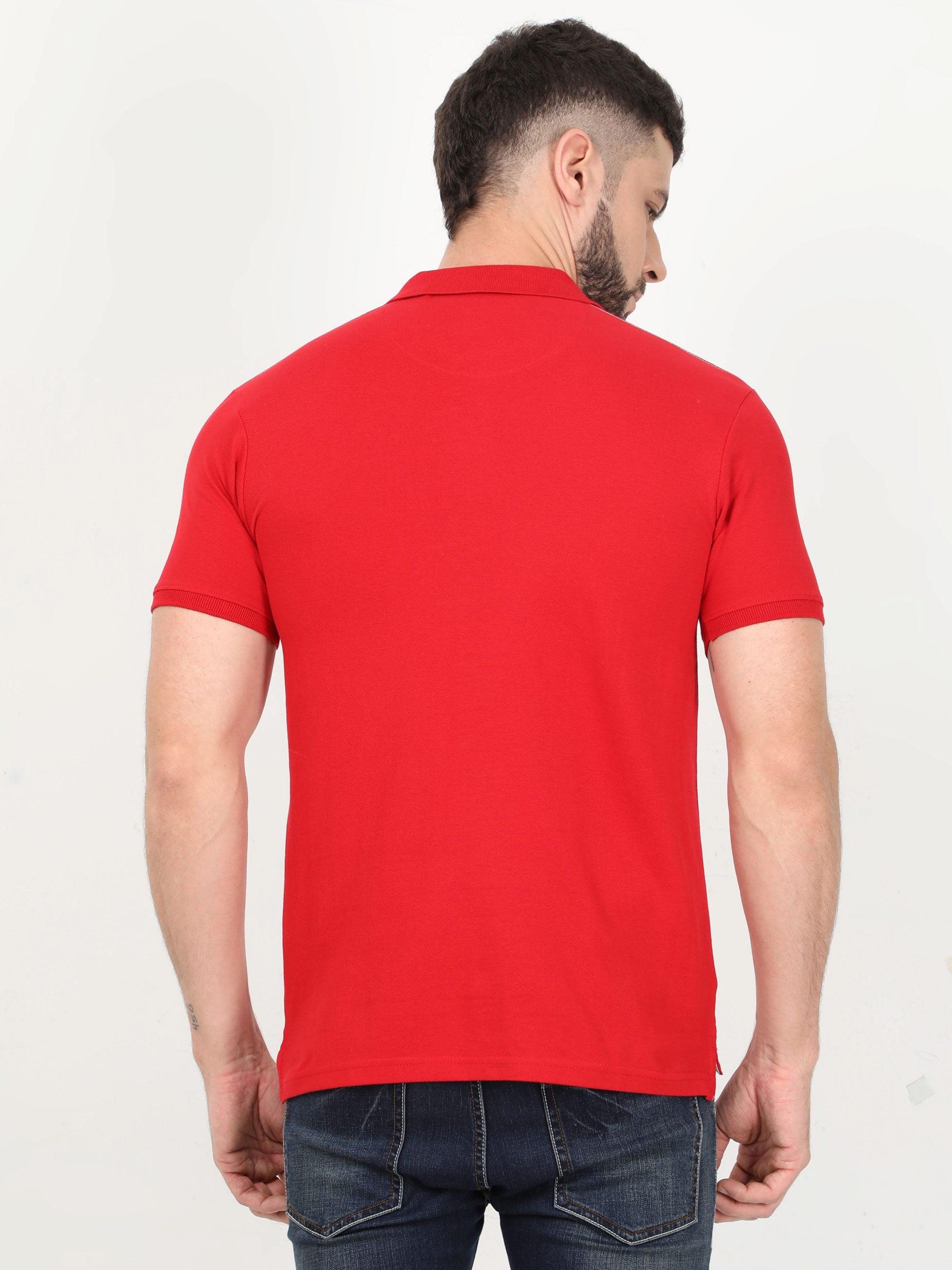 Men Red POLO T-shirt