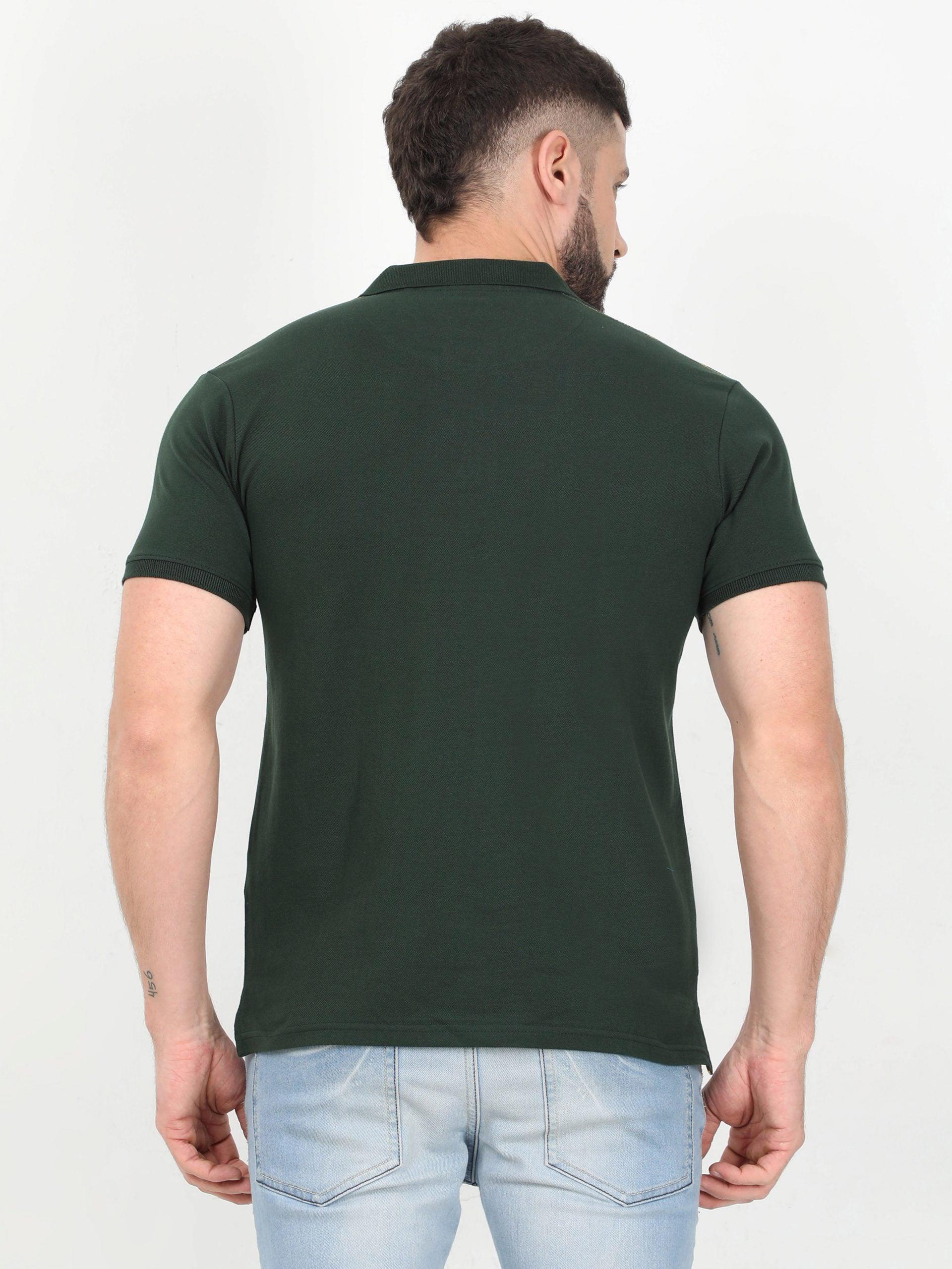 Men Green POLO T-shirt