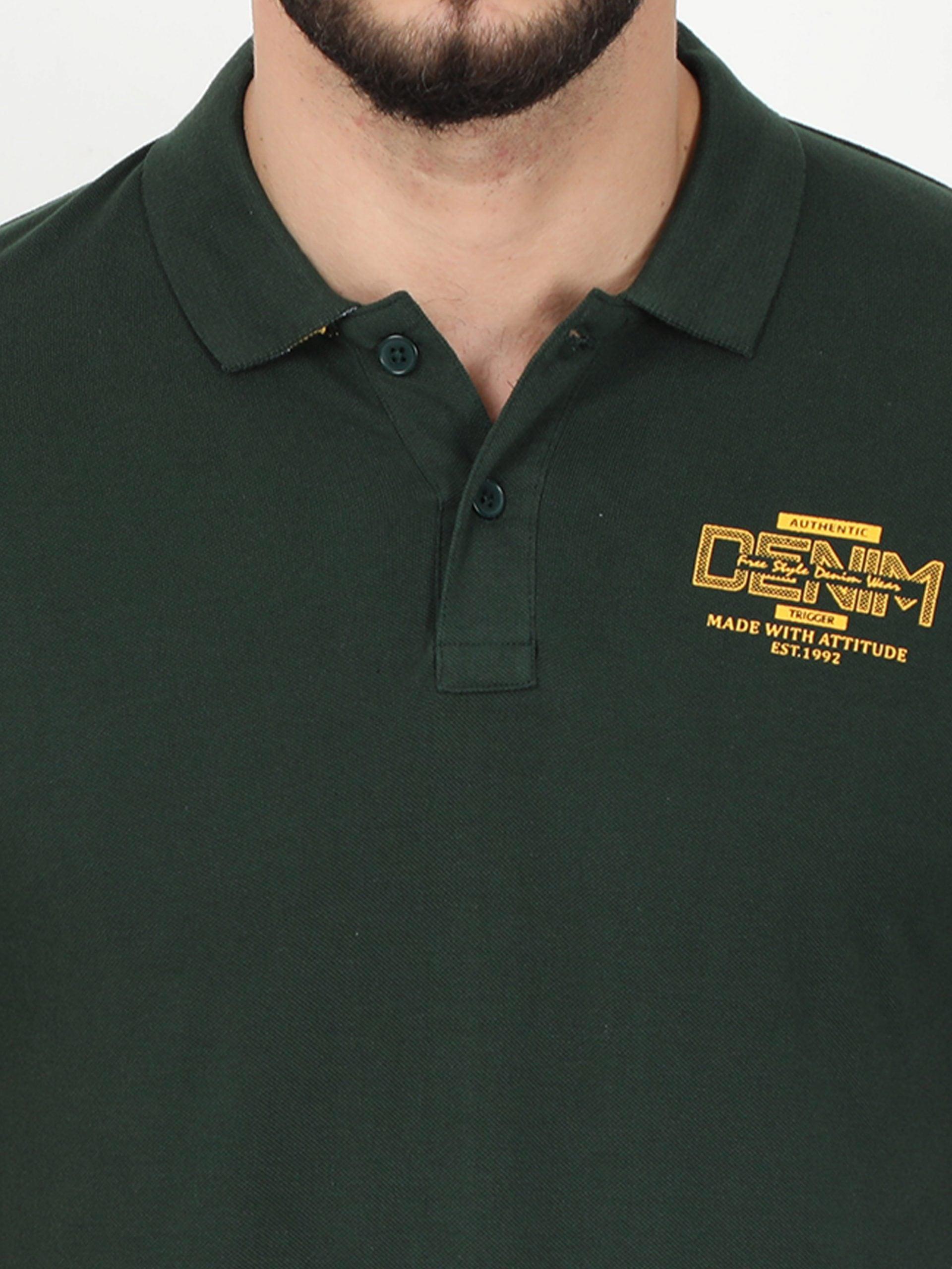 Men Green POLO T-shirt