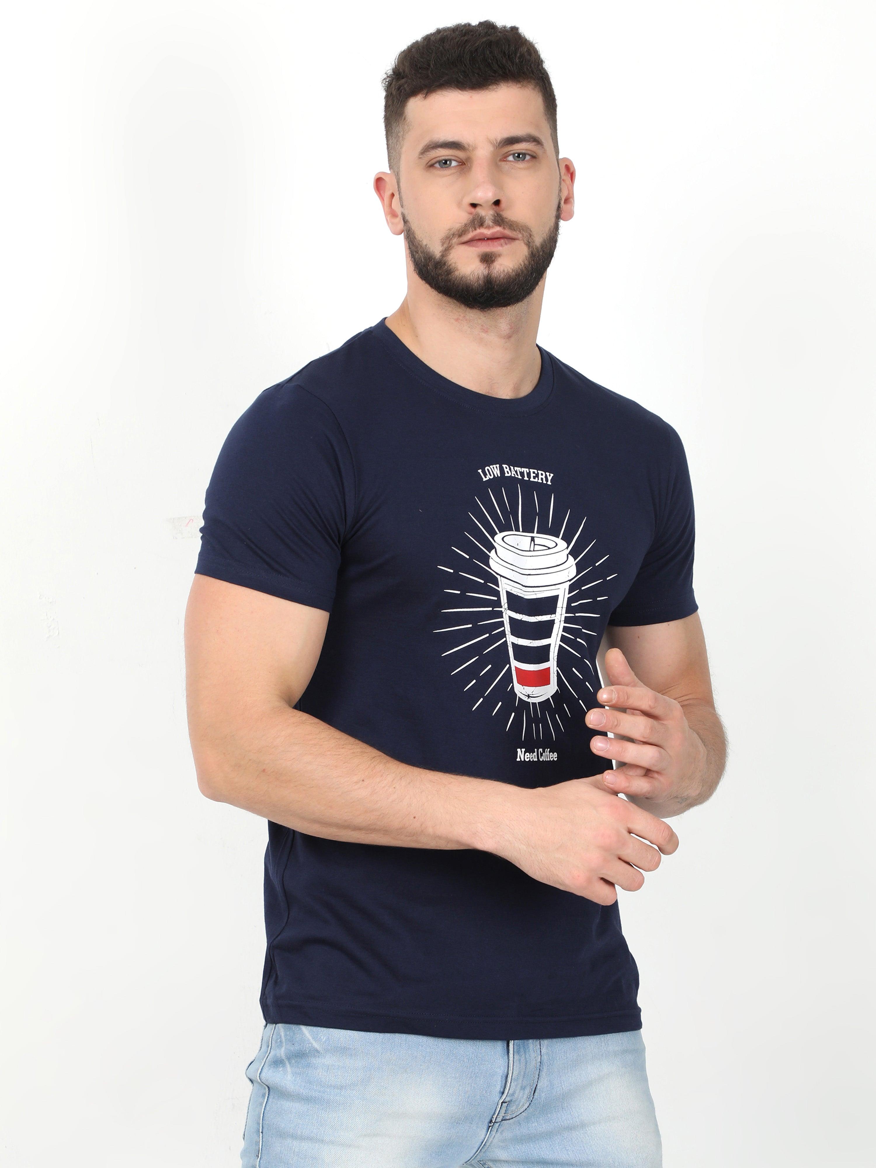 Men's Printed Round Neck T-shirt - Triggerjeans