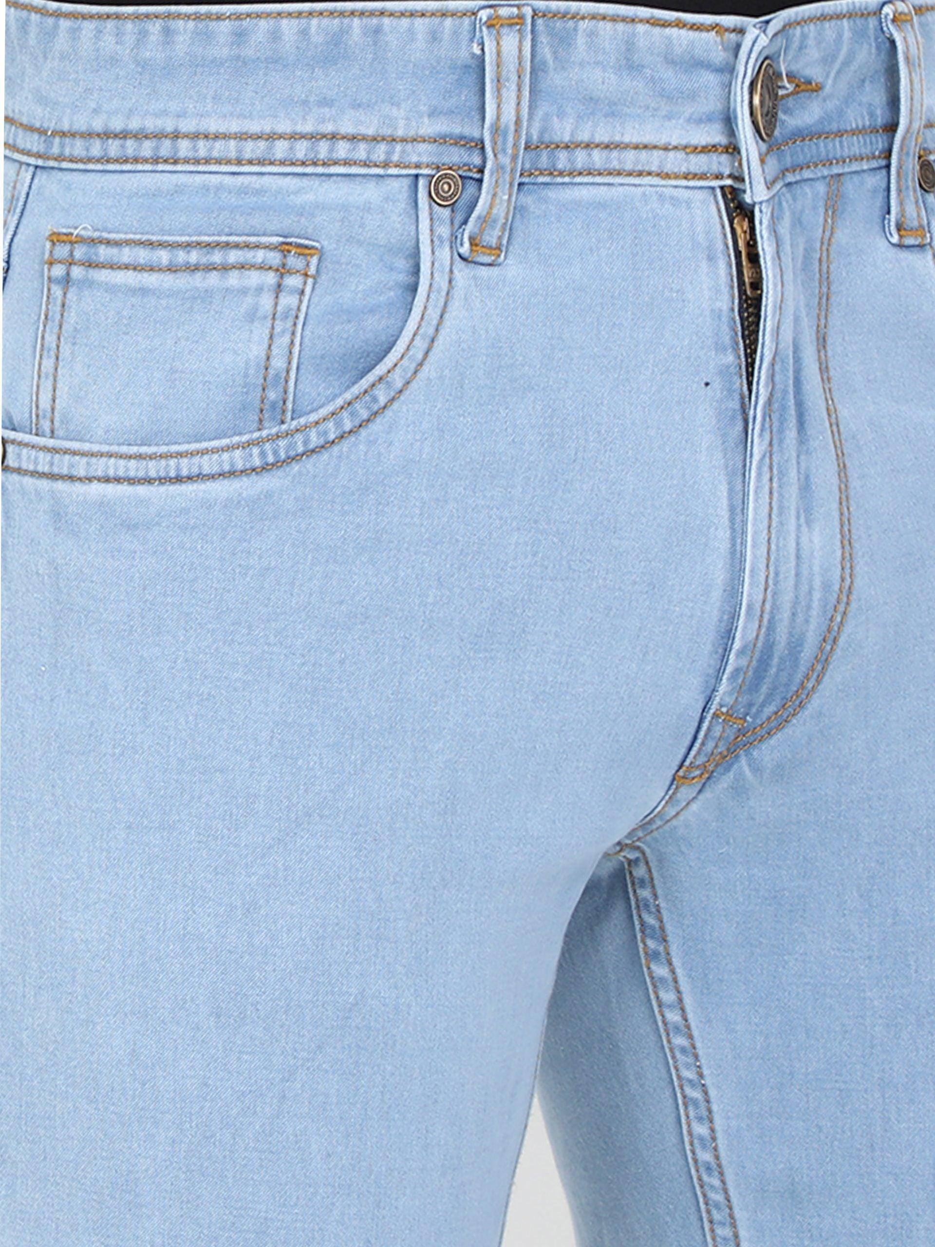 Men Slim Regular-Fit Placid Blue Jean - Triggerjeans