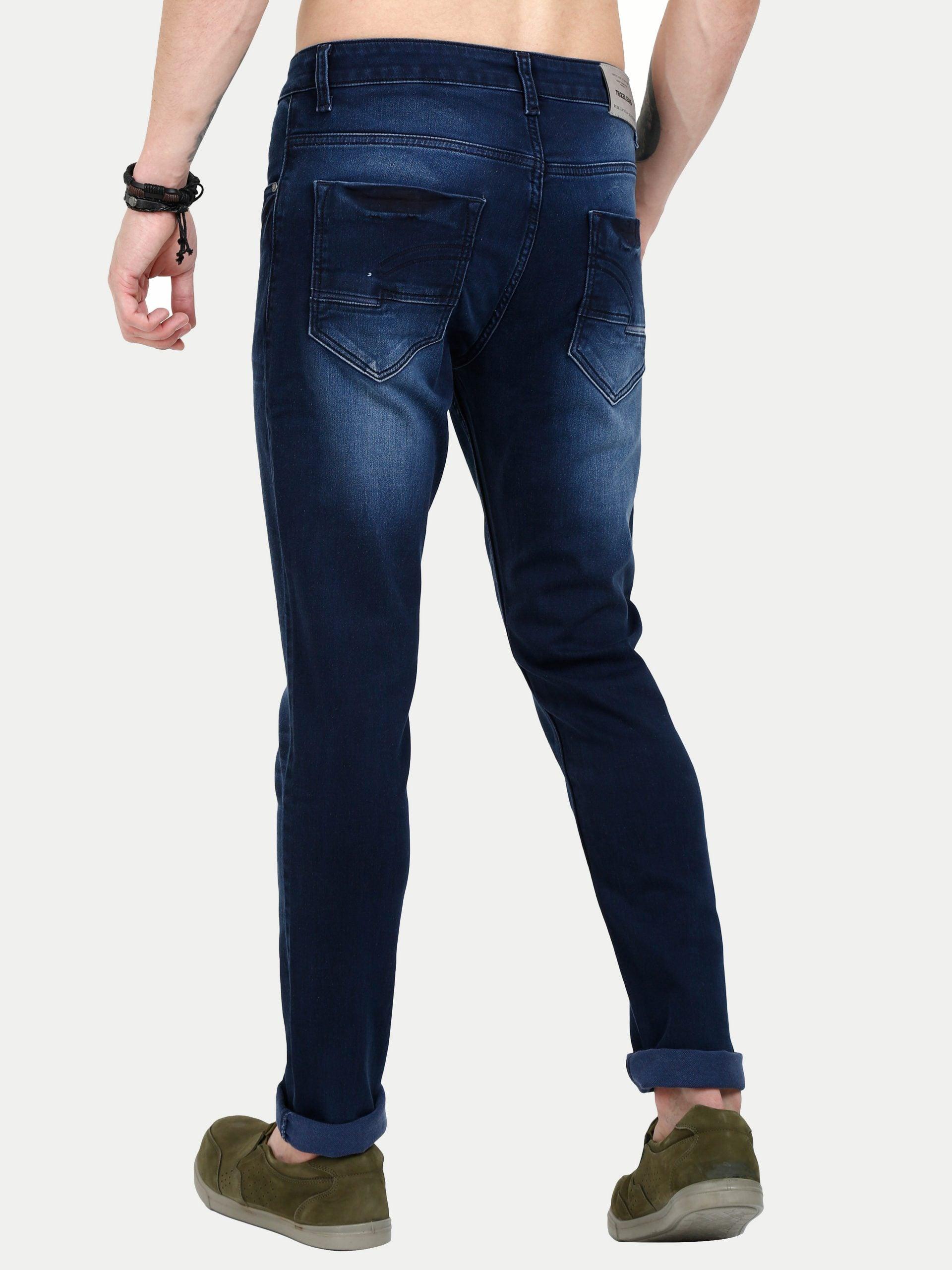 Men Slim-Fit Enzyme Blue Jean - Triggerjeans