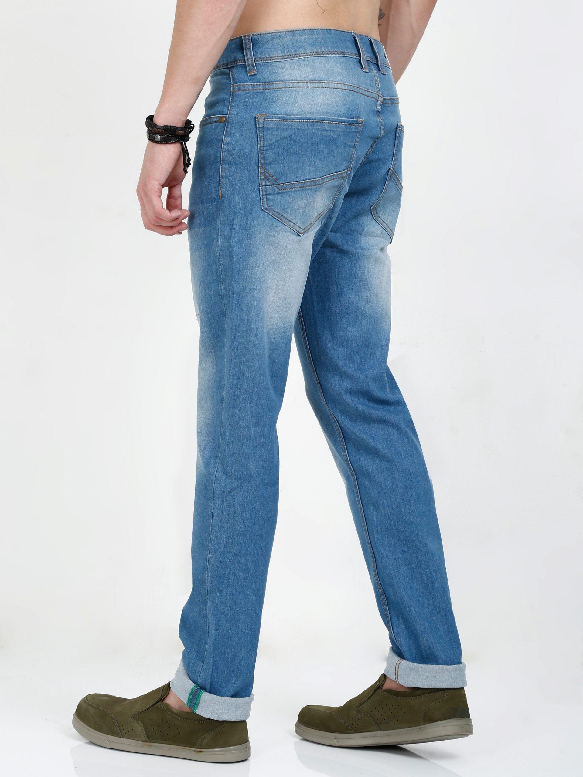 Men Slim-Fit Light Blue Jean
