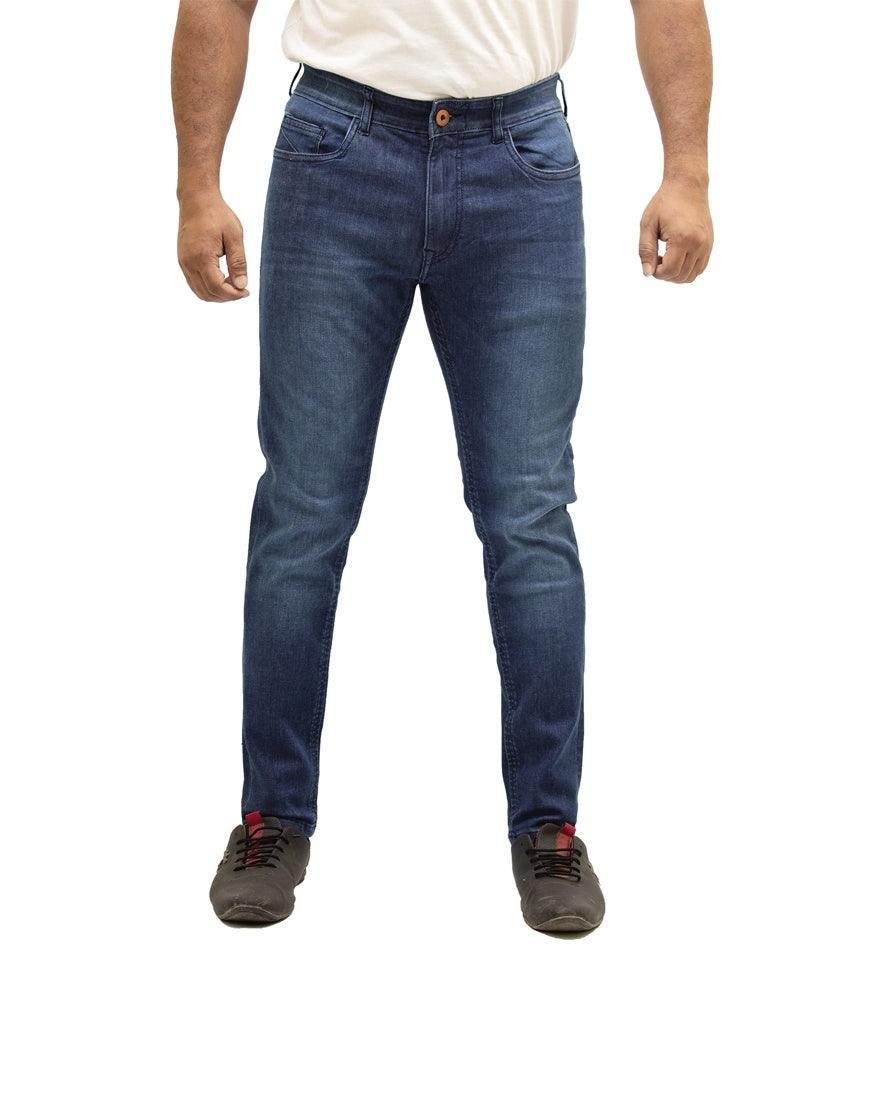 Men Trim-Fit Enzyme Blue Jean - Triggerjeans