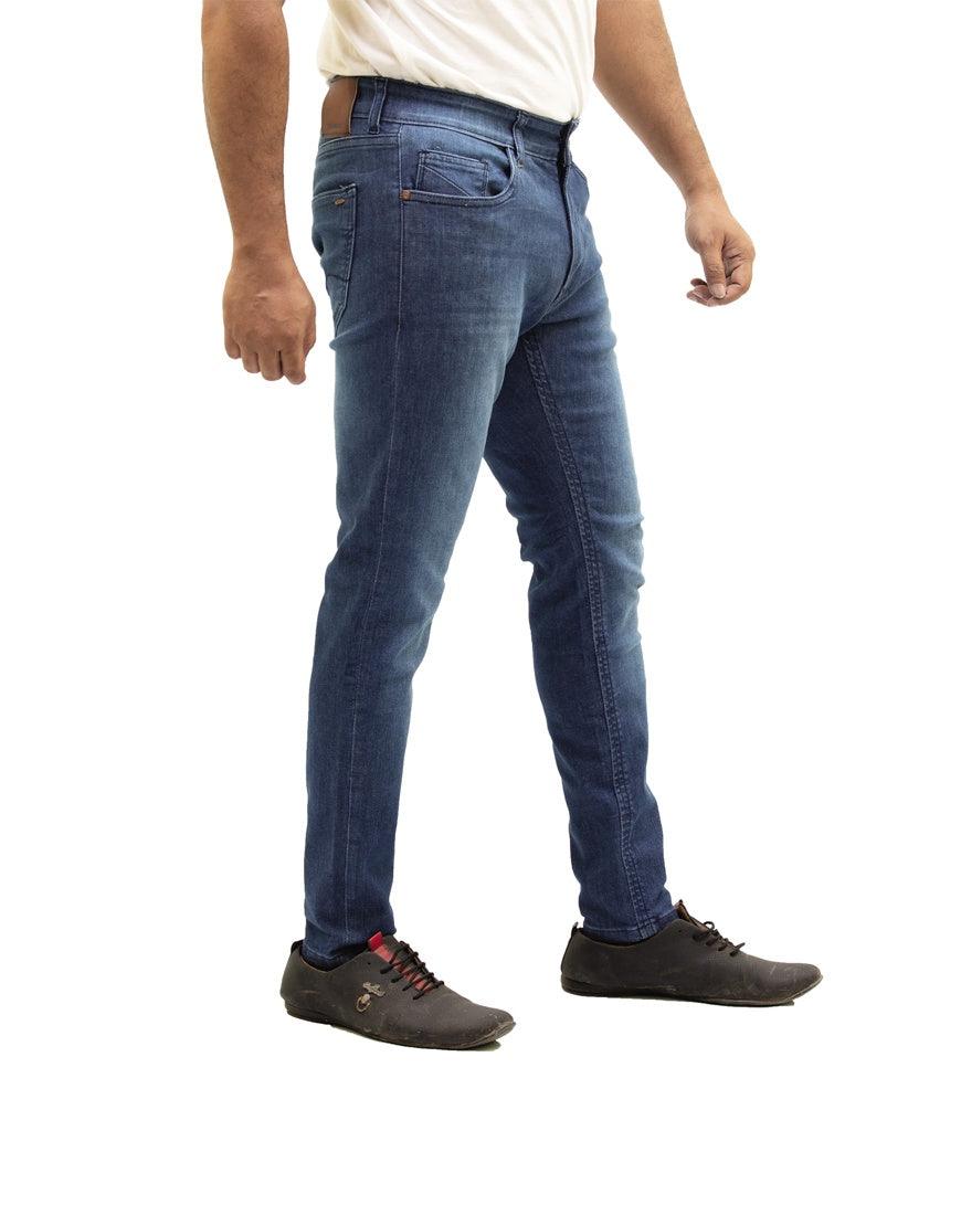 Men Trim-Fit Enzyme Blue Jean - Triggerjeans