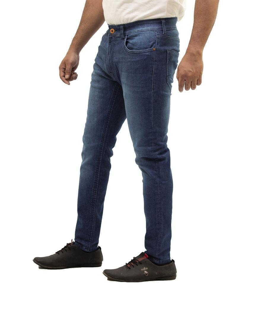 Men Trim-Fit Enzyme Blue Jean - Triggerjeans