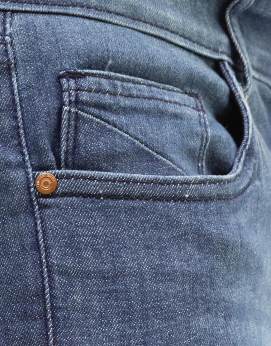 Men Trim-Fit Enzyme Blue Jean - Triggerjeans