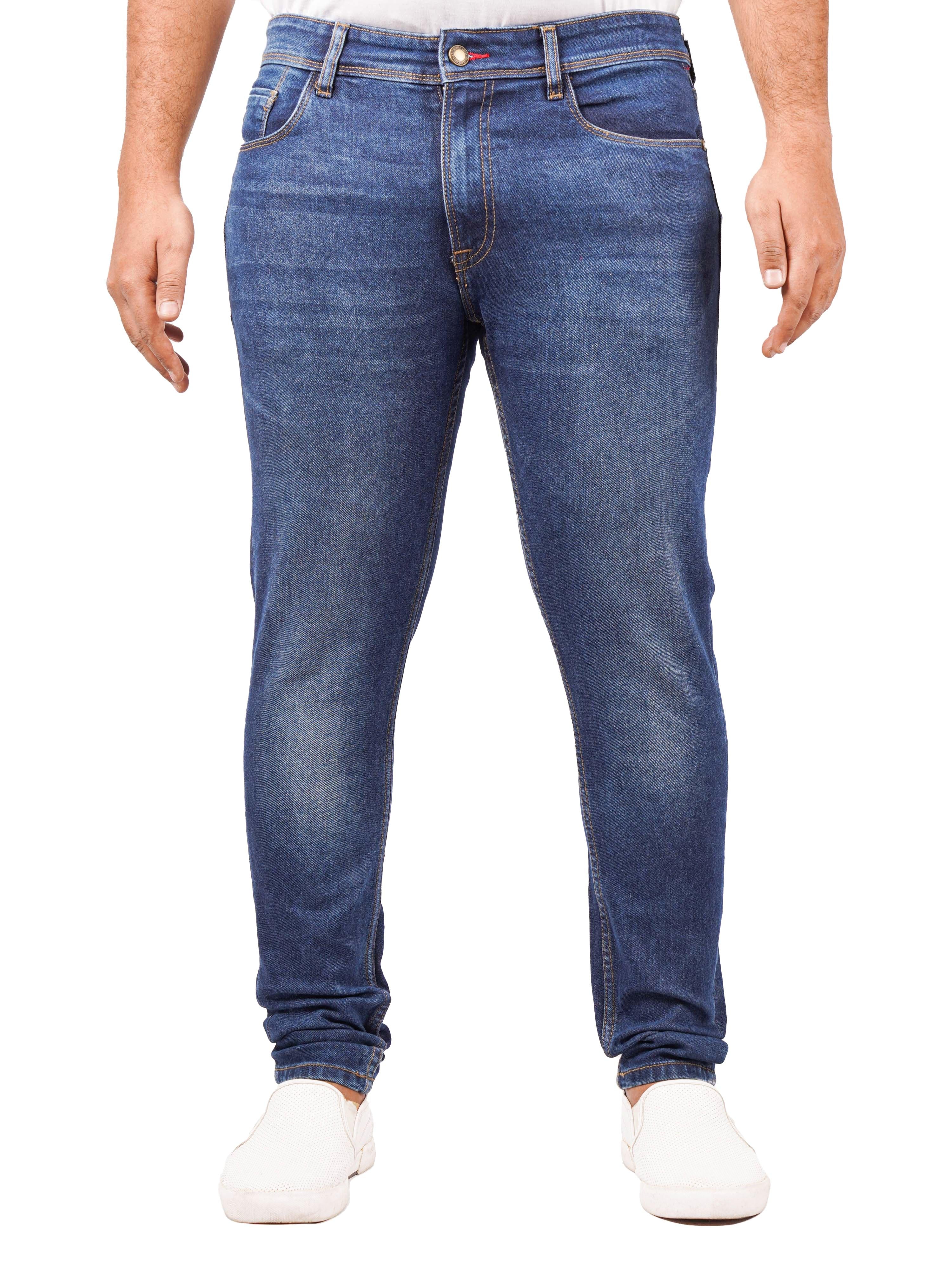 TRIGGER PLUS Men's Regular Fit Jeans - Blue - Triggerjeans