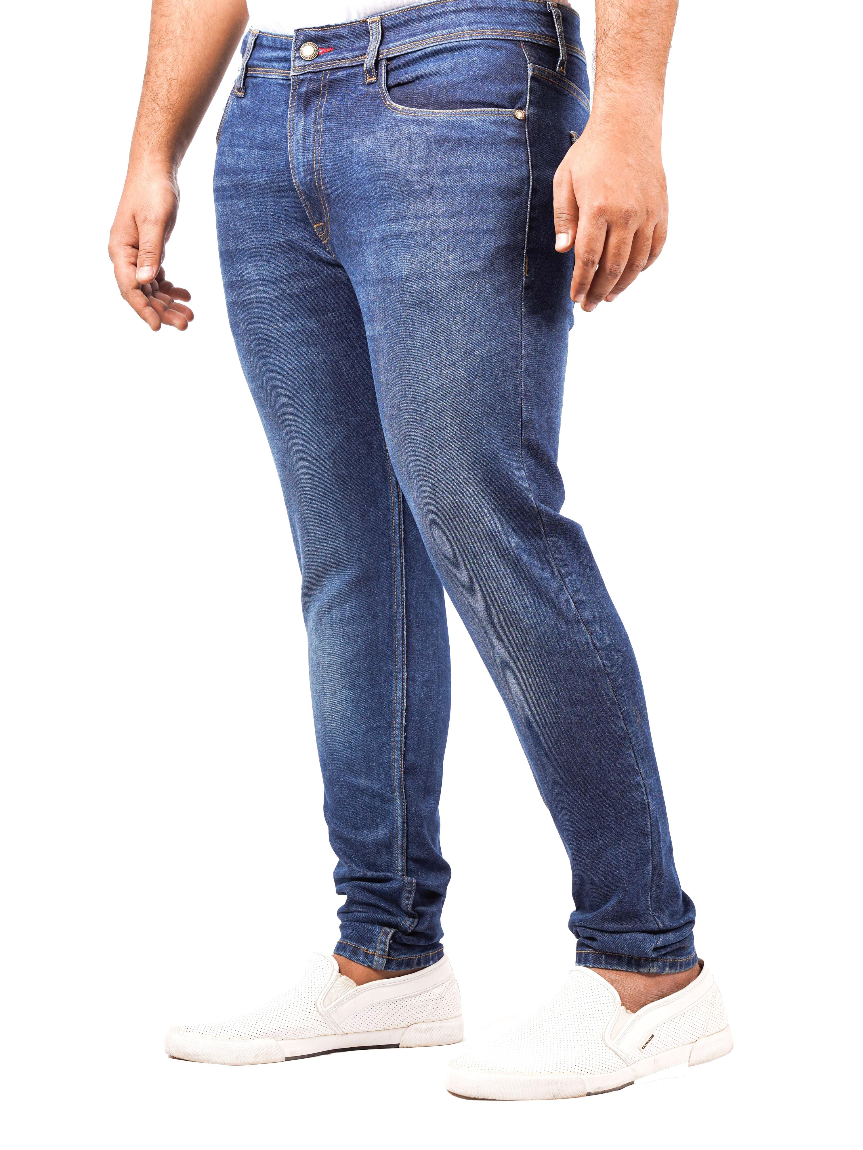 Regular Fit Marine Blue Plus size Jeans