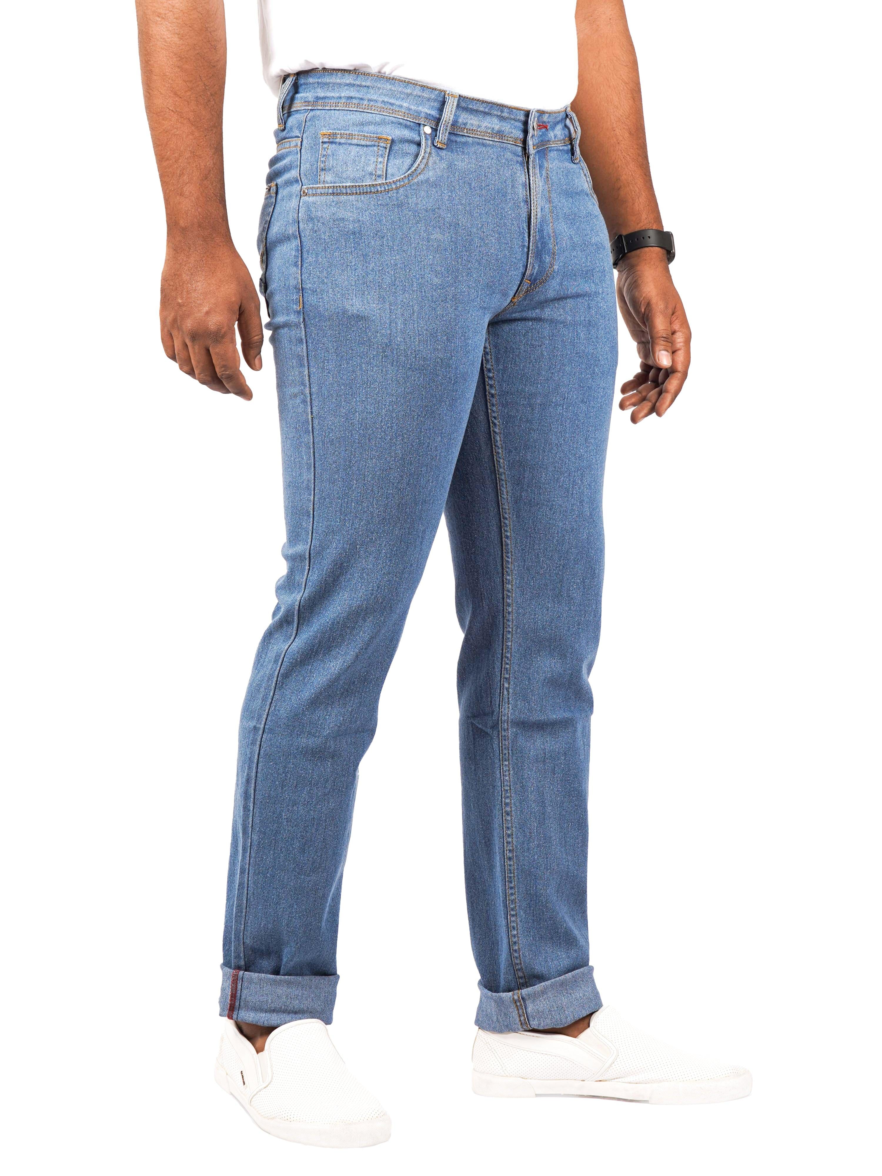 Men Regular Slim-Fit Light Blue Jeans - Triggerjeans