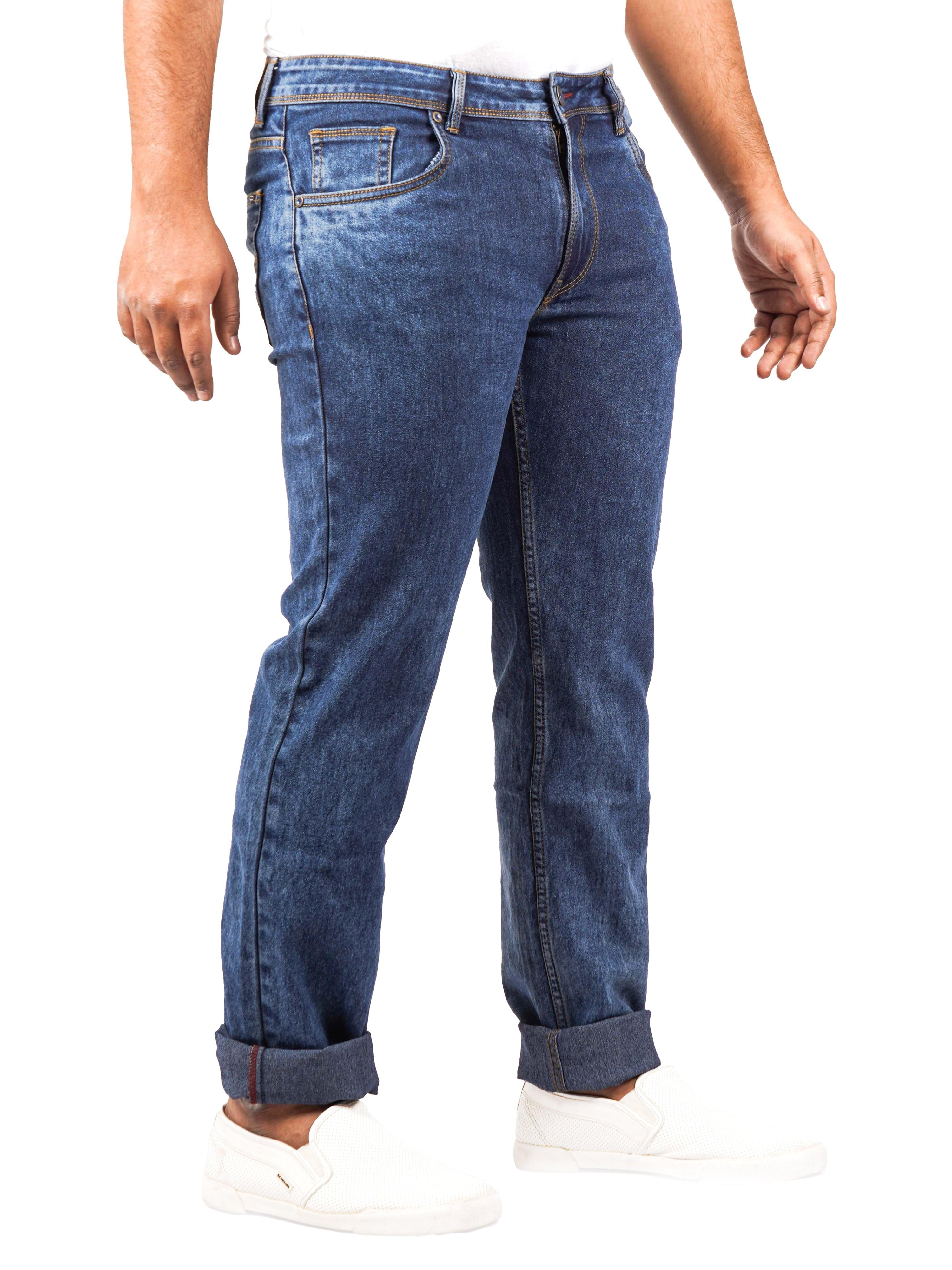 Men Regular Slim-Fit Blue Jeans