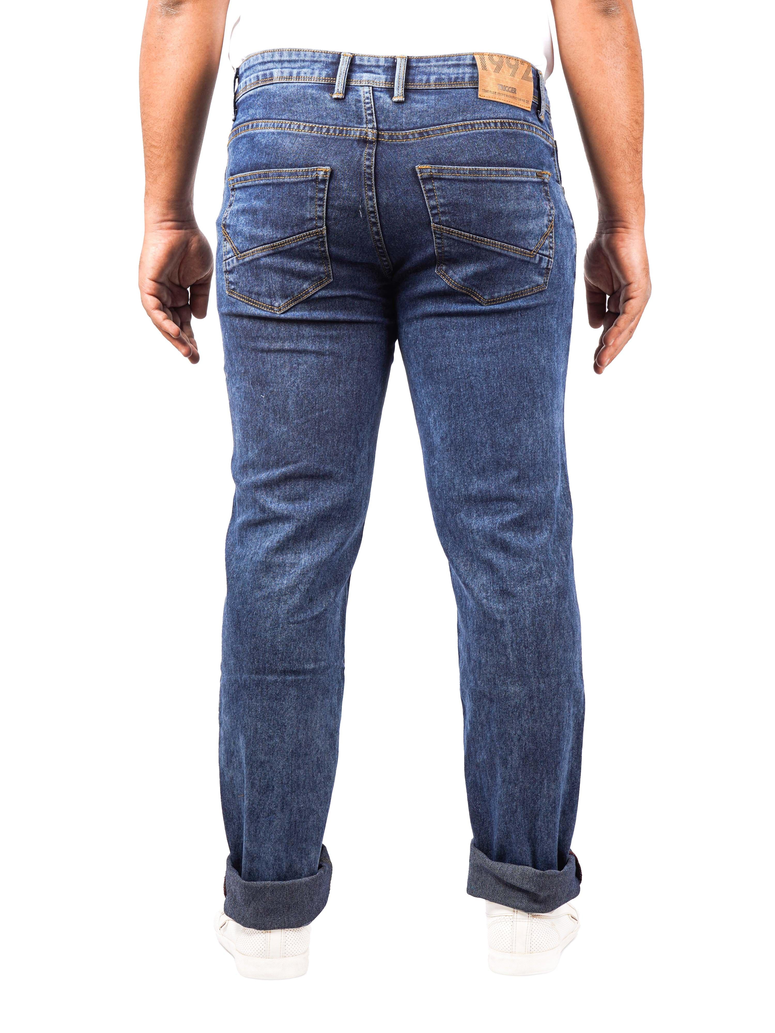 Men Regular Slim-Fit Blue Jeans