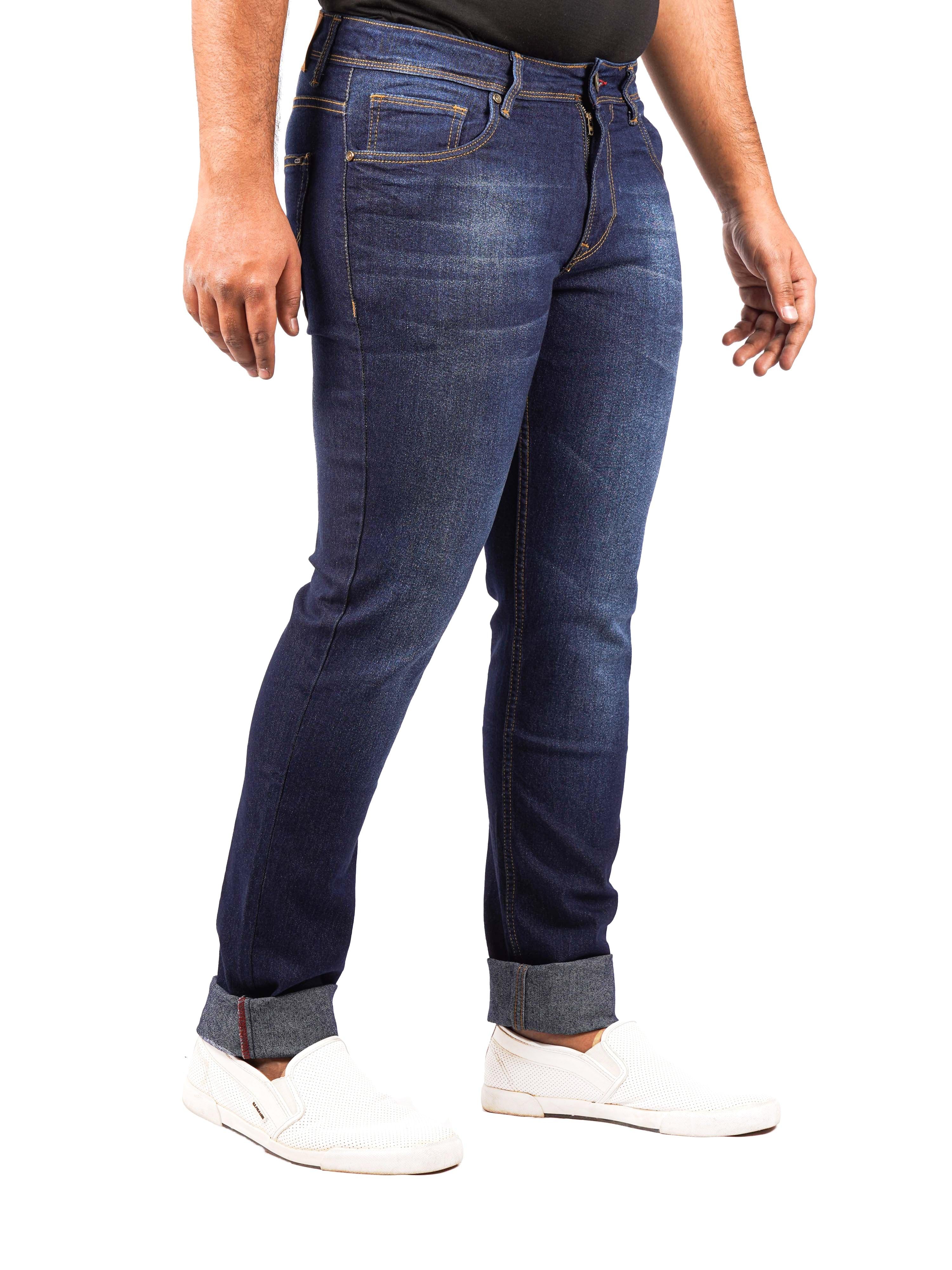 TRIGGER PLUS Men's Regular Fit Jeans - Blue - Triggerjeans
