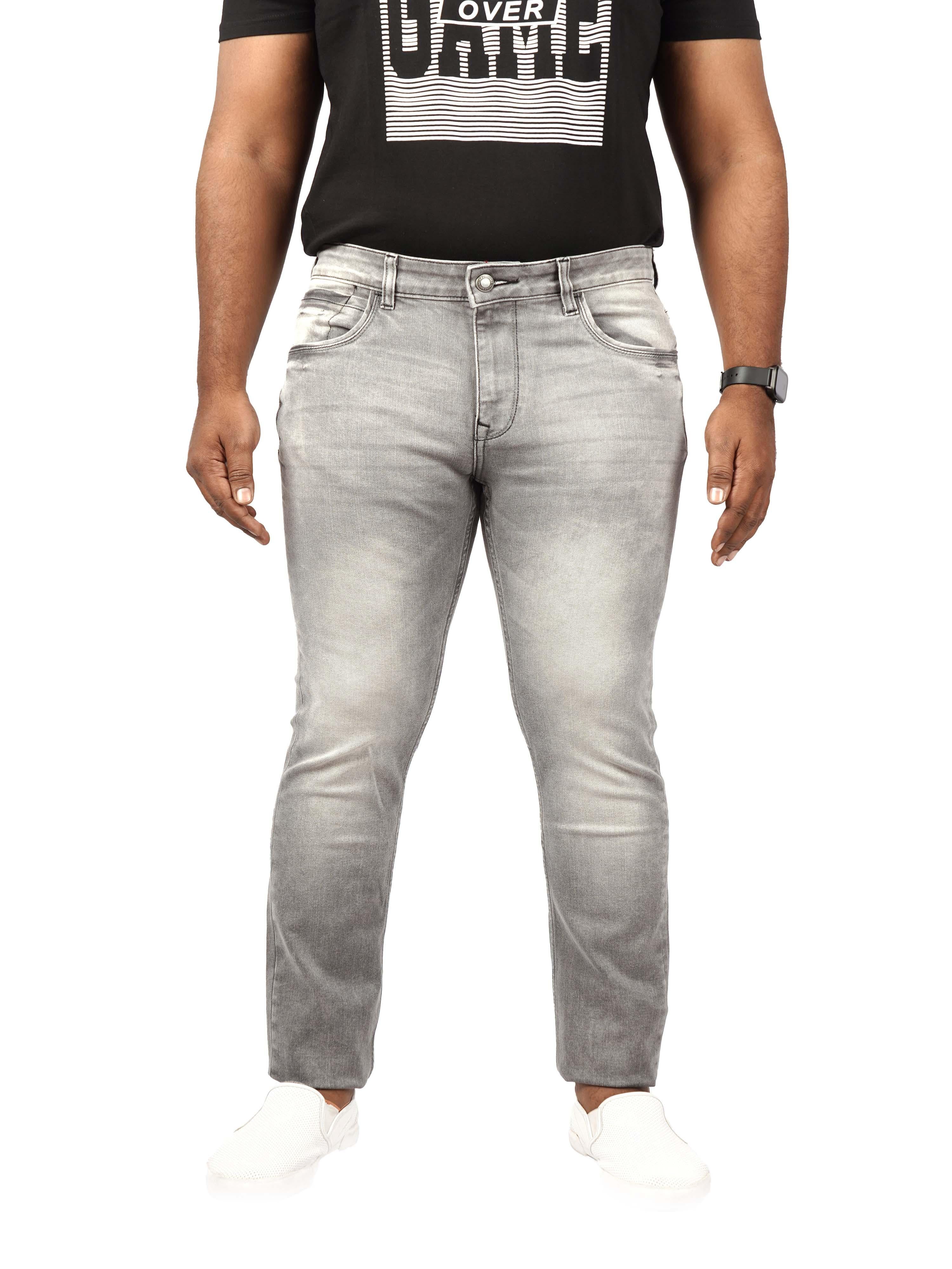 Flexi Fit Men's Slim-Fit Grey Jeans
