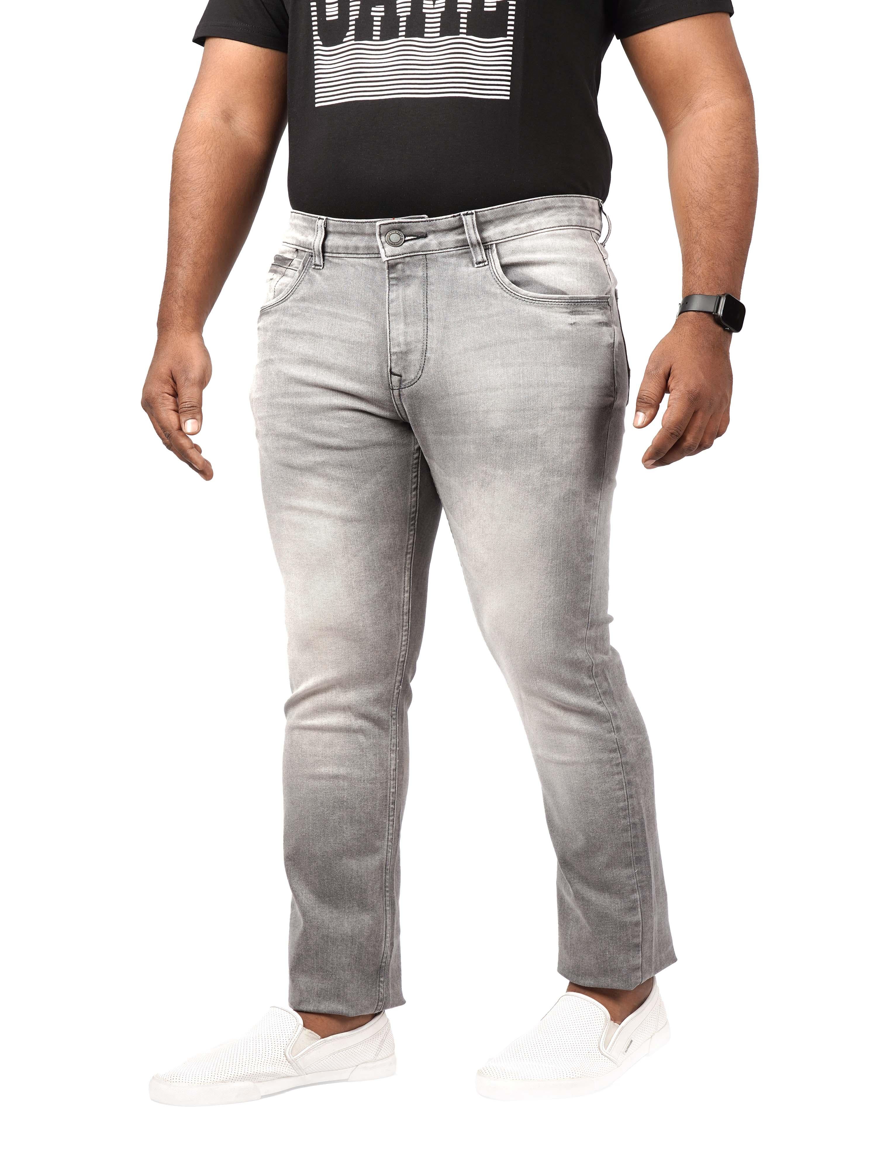 Flexi Fit Men's Slim-Fit Grey Jeans