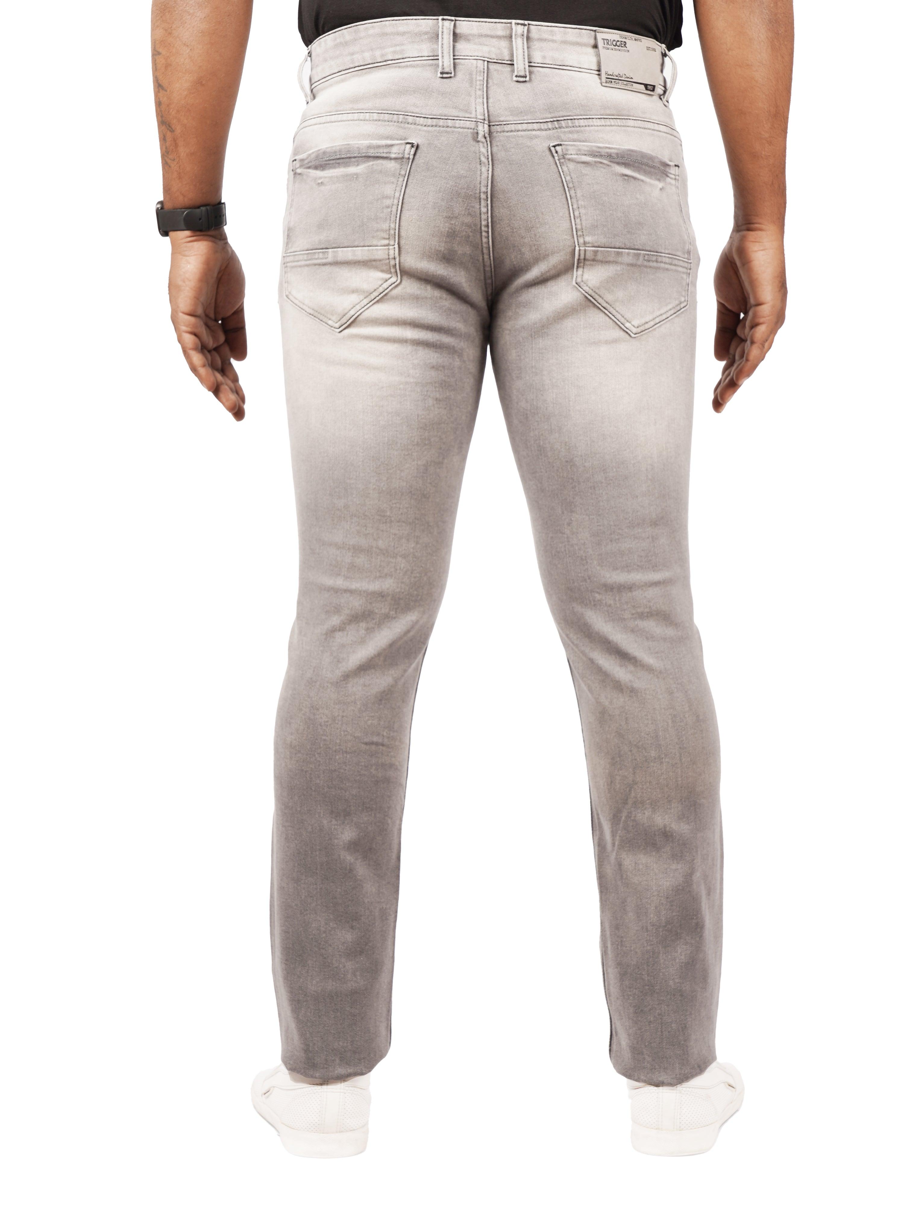 Flexi Fit Men's Slim-Fit Grey Jeans