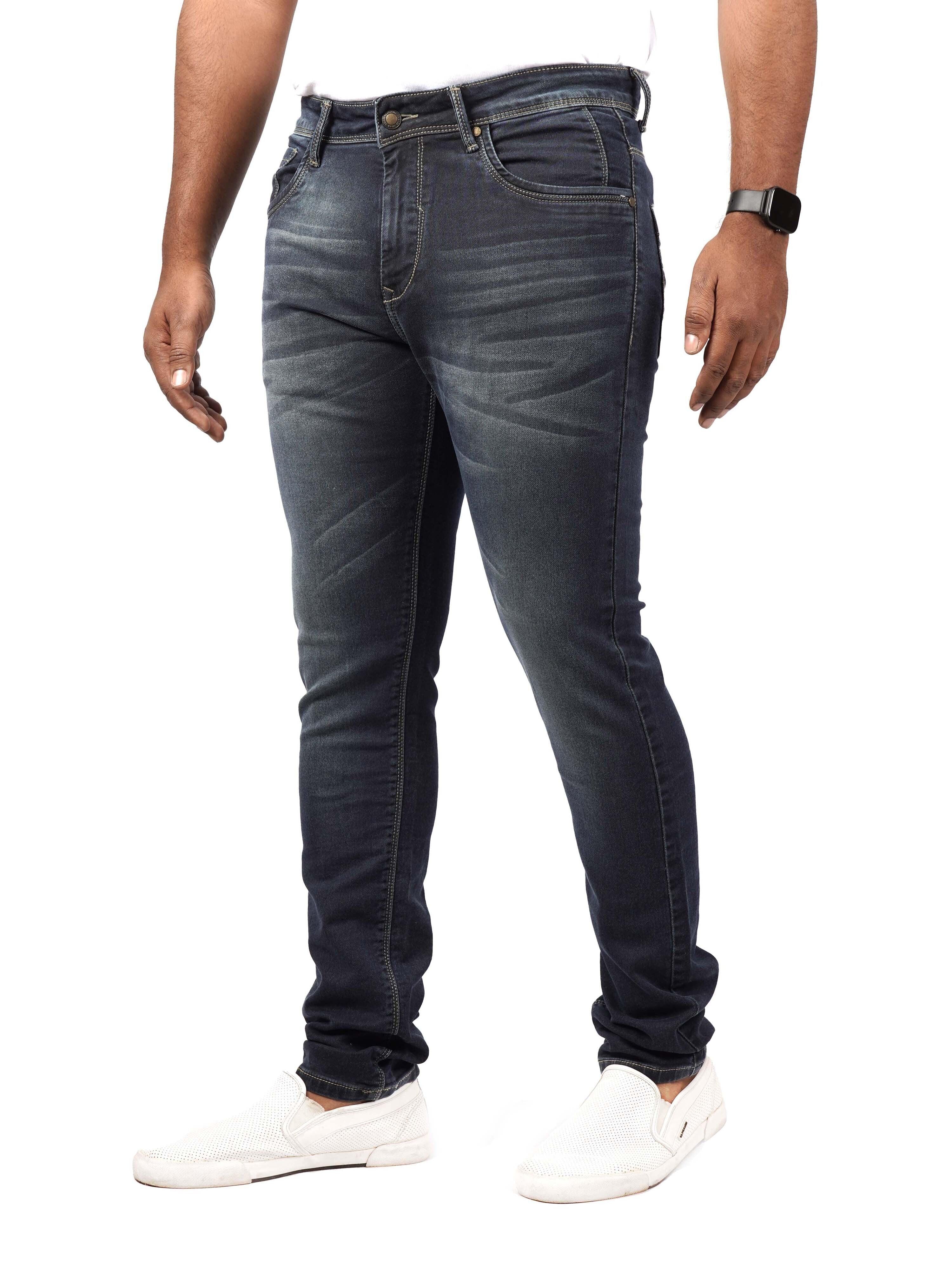 Men Slim-Fit Blackish Blue Jeans - Triggerjeans