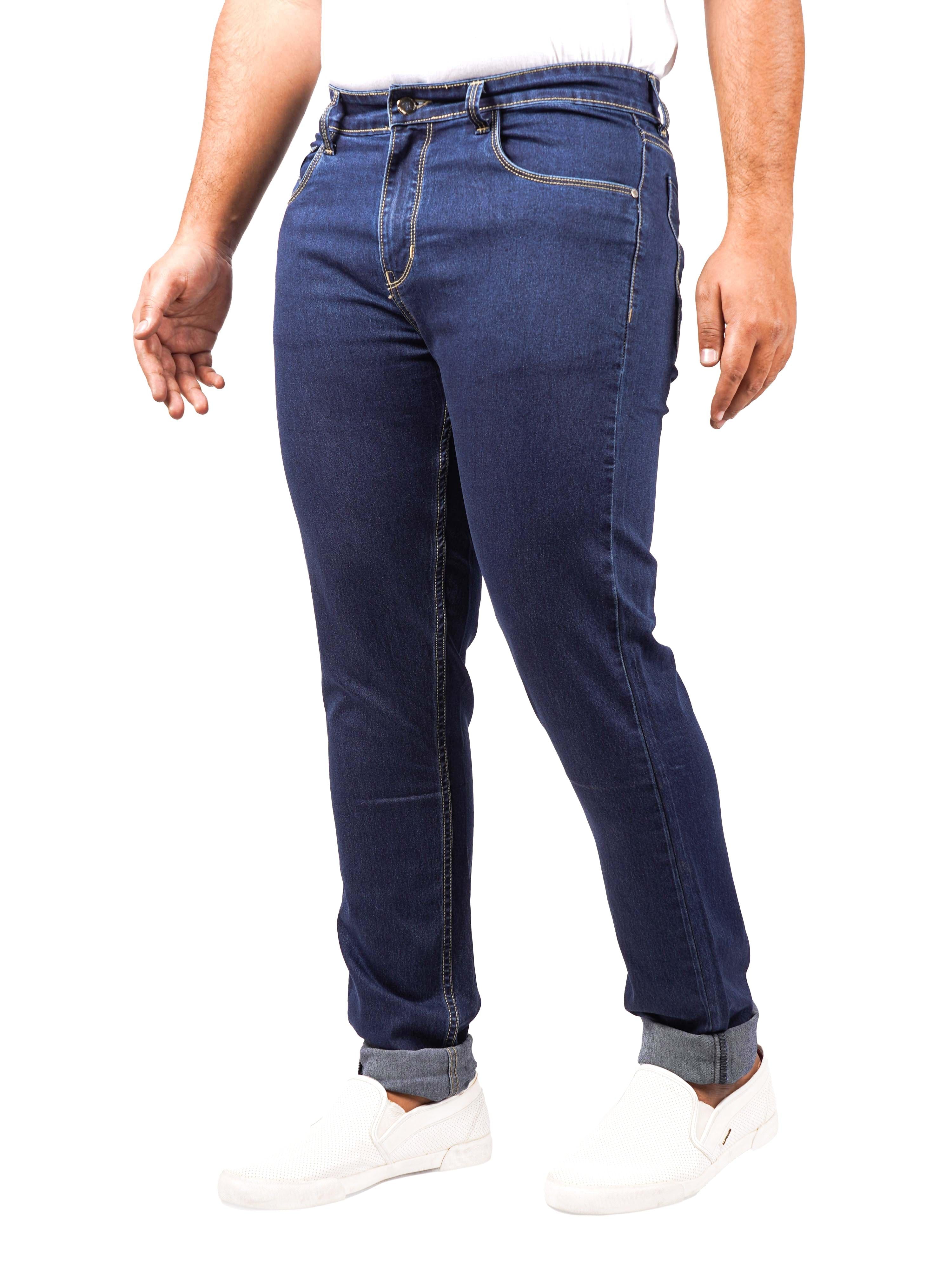 Precision Fit Men's Slim-Fit Blue Jeans