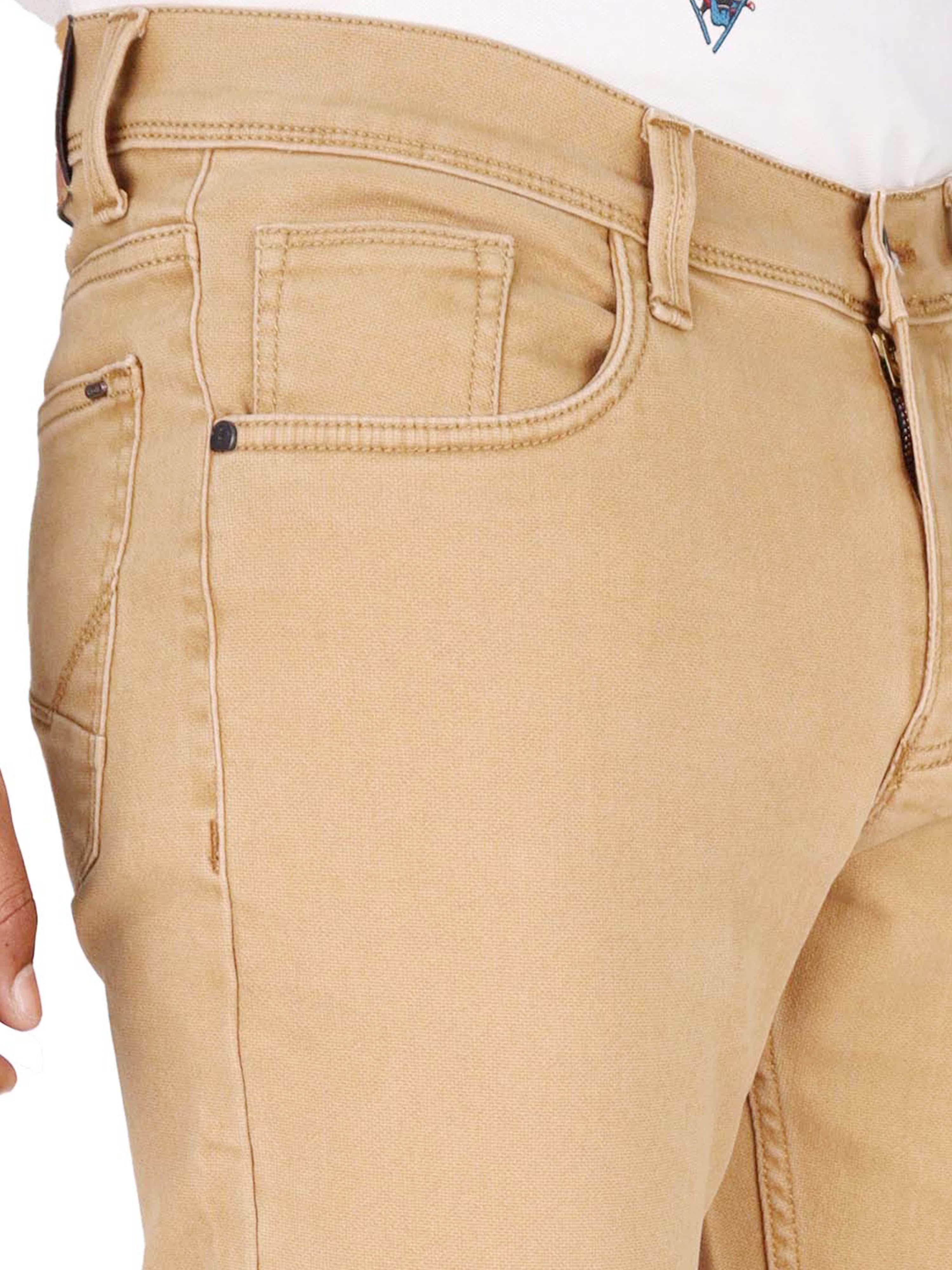 Buy Derby Khaki Clean Look Slim Fit Jeans at Amazonin