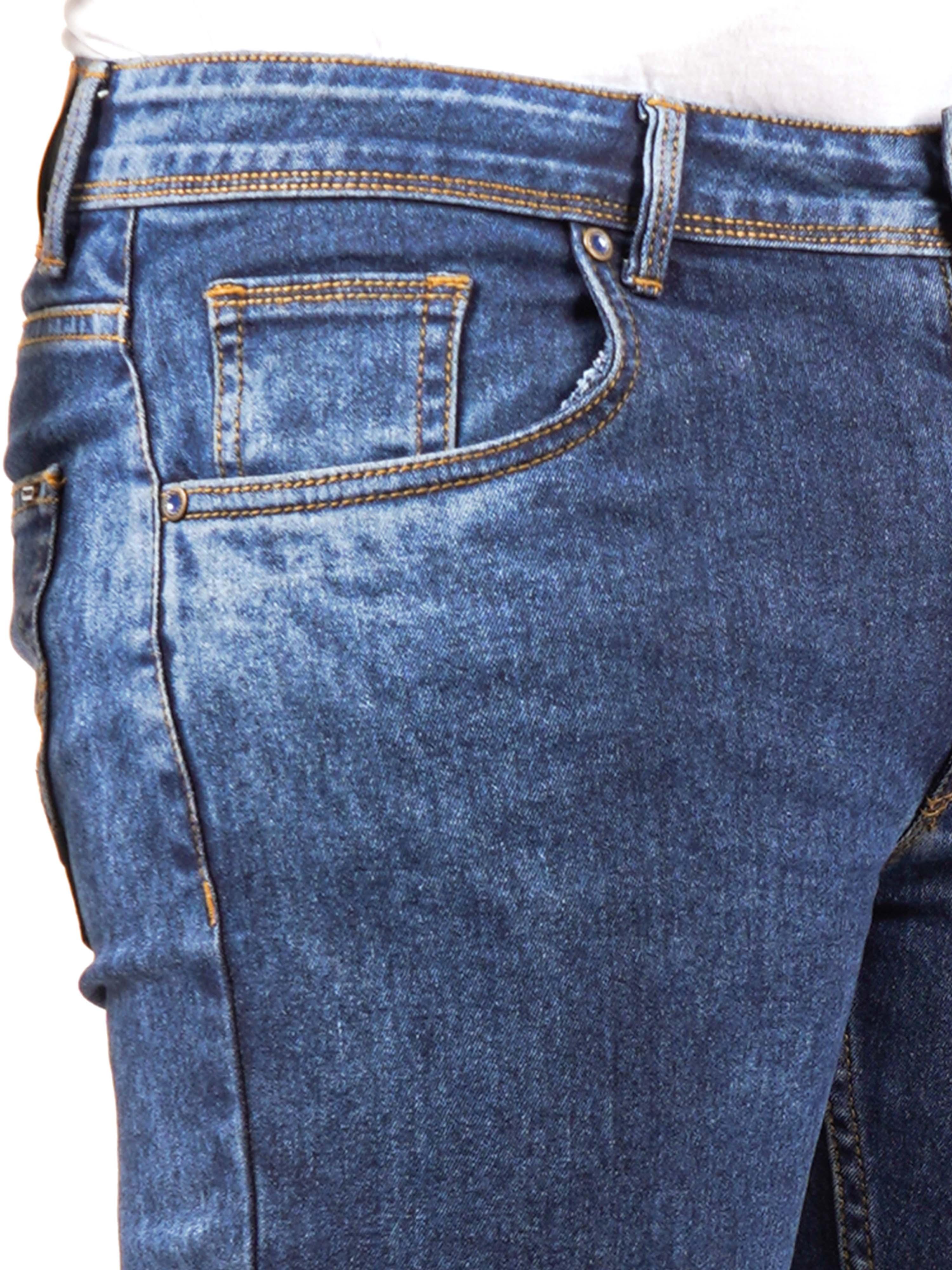 Men Regular Slim-Fit Blue Jeans