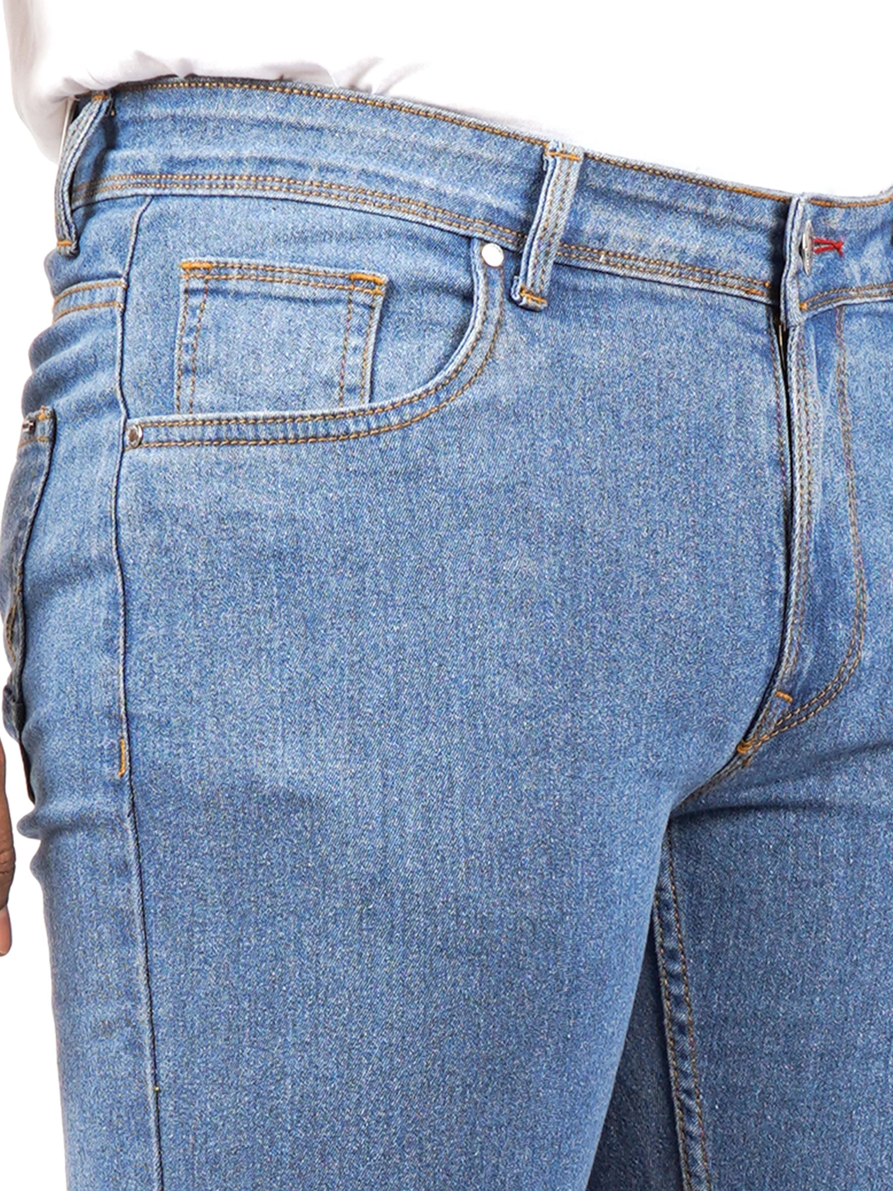 Men Regular Slim-Fit Light Blue Jeans - Triggerjeans